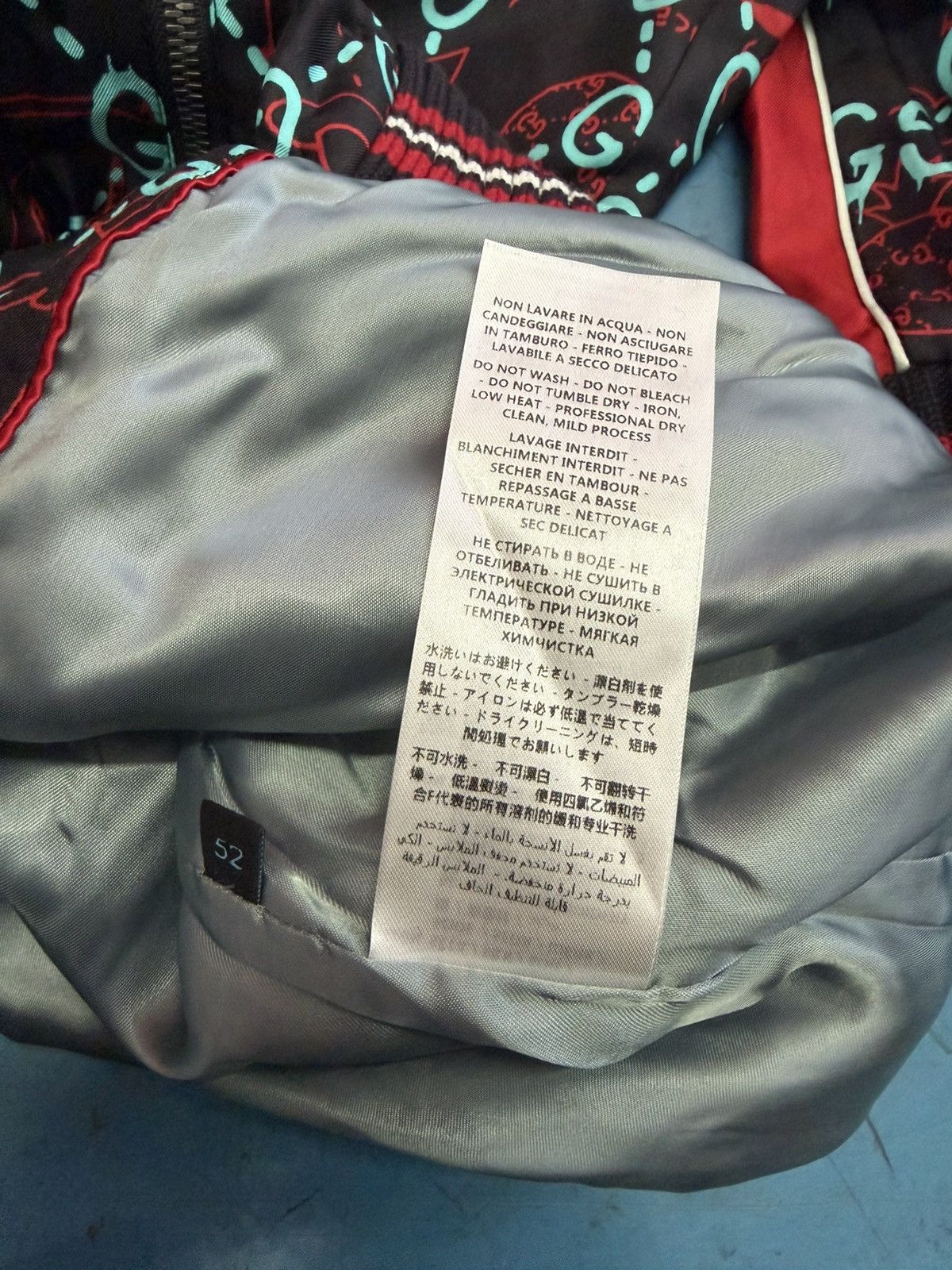 Gucci GUCCI GHOST SILK BLACK BOMBER Size US L / EU 52-54 / 3 - 7 Thumbnail