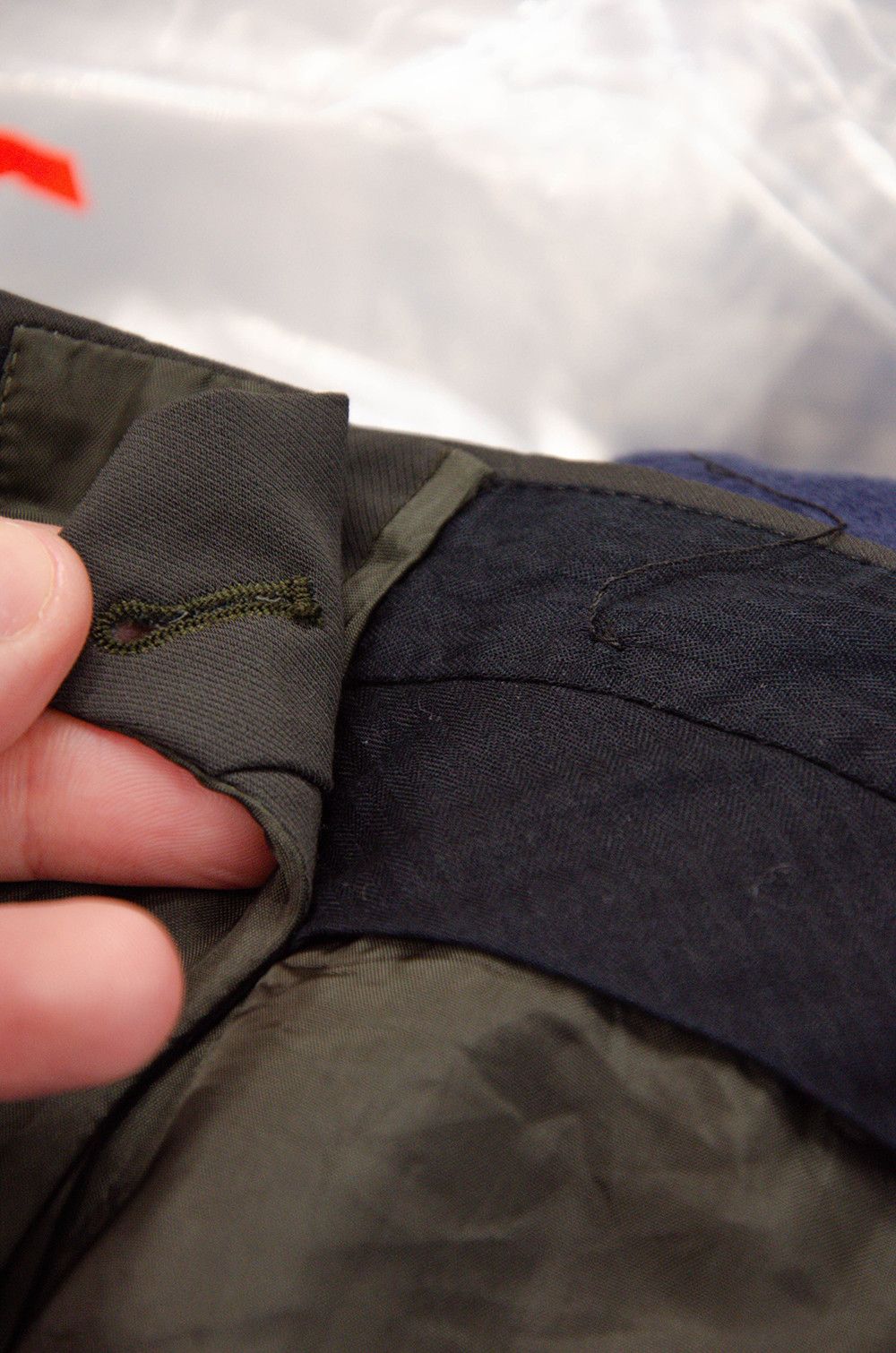 Prada Prada Dark Olive Wool Tapered Trousers IT48/W35 Size US 35 - 13 Thumbnail