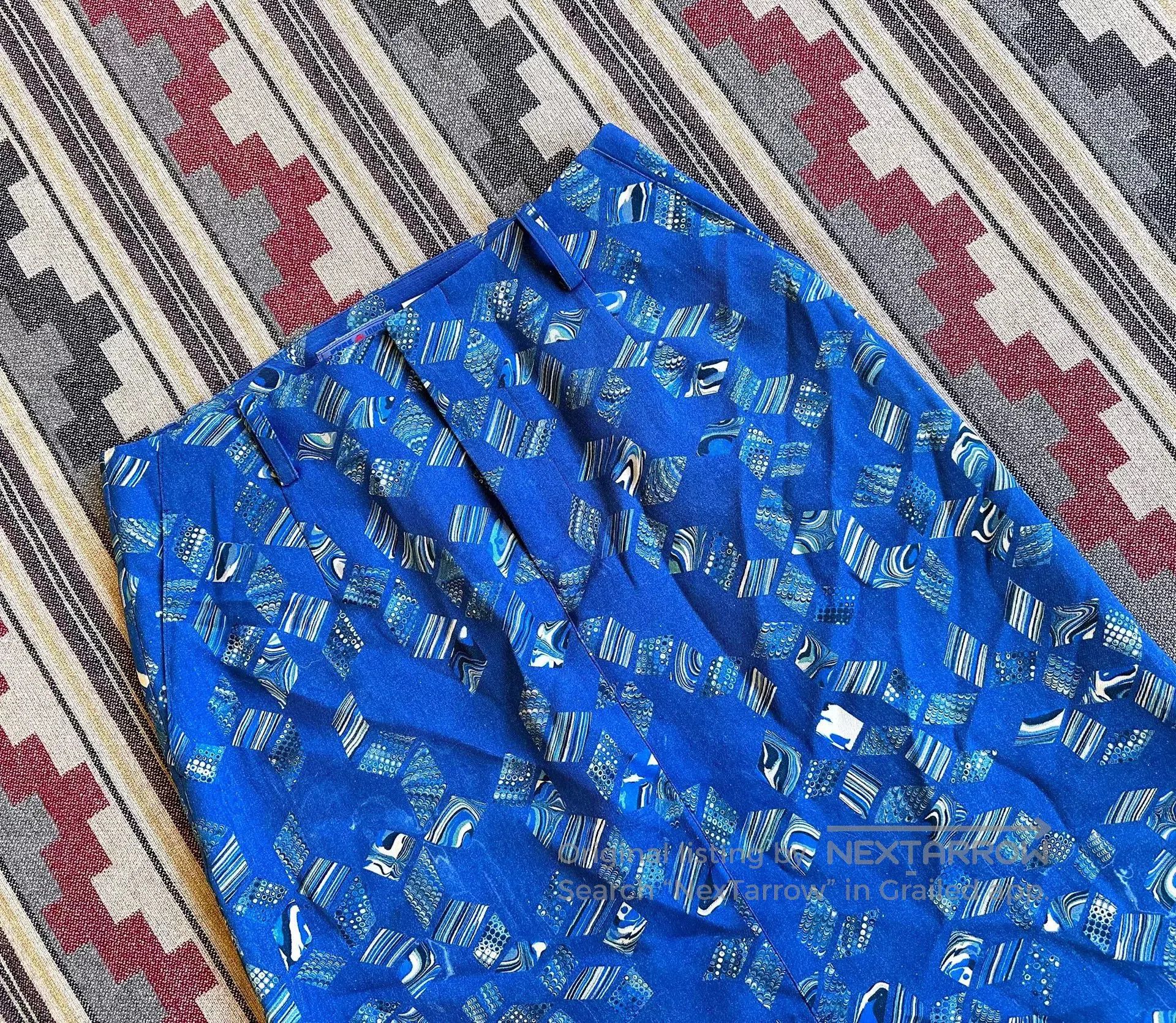 Blue Blue Japan blue blue japan marble print skirt. Size 23" - 3 Thumbnail