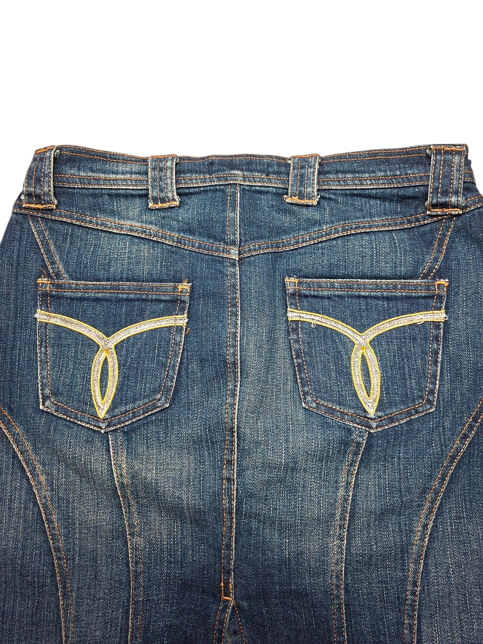 Versace Jeans Couture VTG 00s Versace Jeans Couture VJC Denim Skirt Archive Size 30" / US 8 / IT 44 - 2 Thumbnail