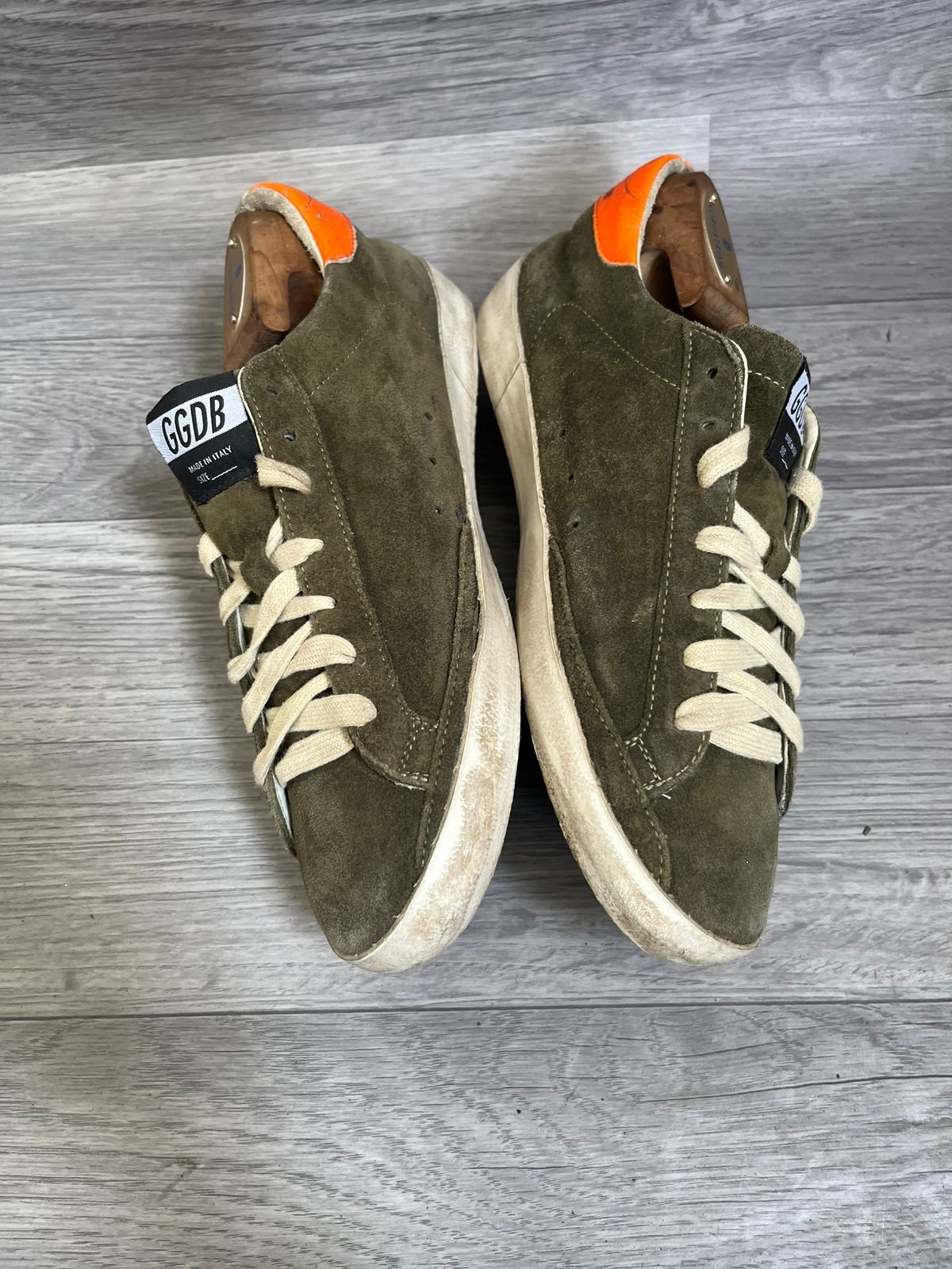 Golden Goose Golden Goose Superstar Green Suede Low Top Sneakers Sz 41 Size US 8 / EU 41 - 6 Thumbnail