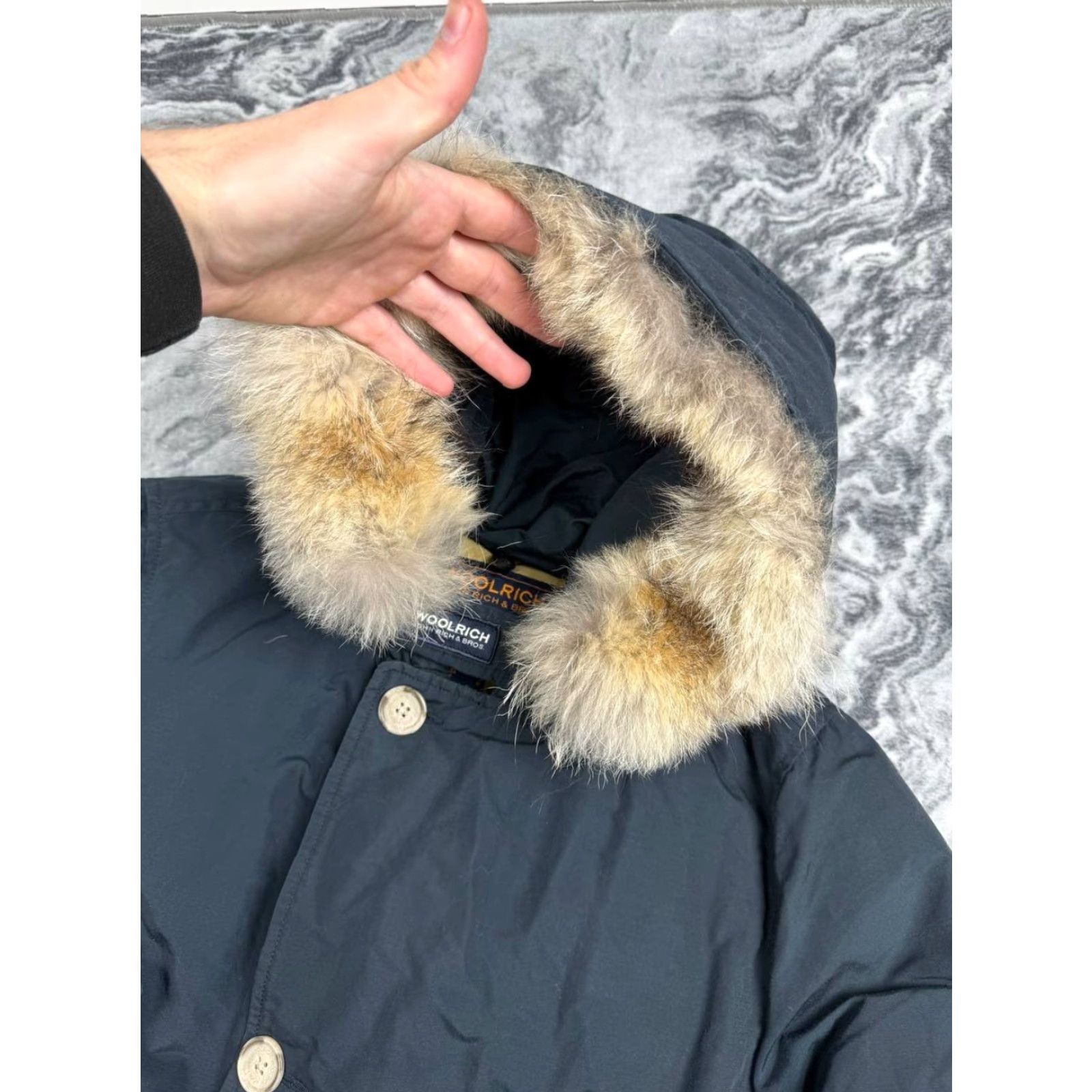 Vintage VINTAGE Woolrich Jacket Parka Hooded Down Woolrich Arctic Men's S Black Size US S / EU 44-46 / 1 - 2 Thumbnail
