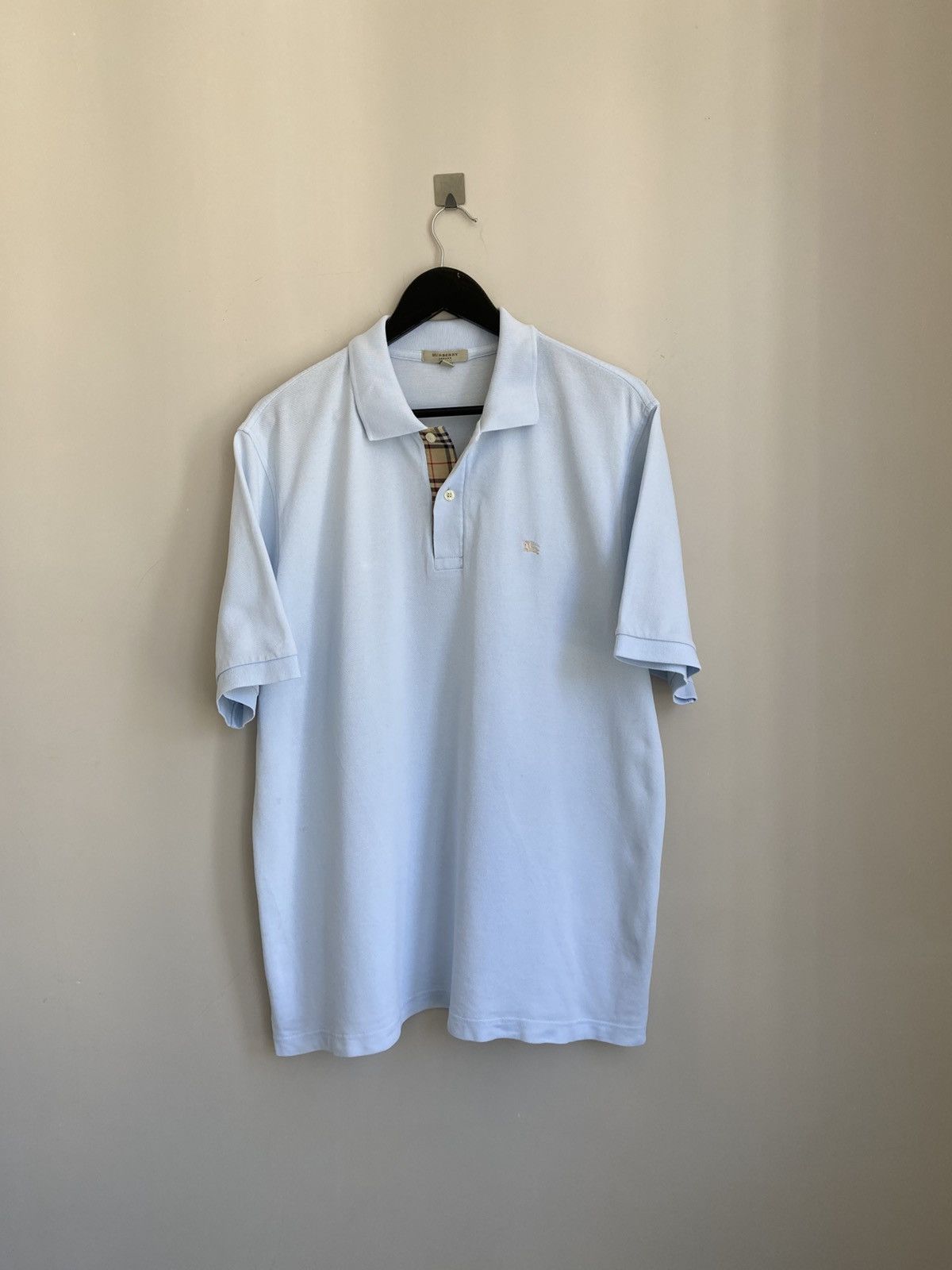 Burberry Burberry mens polo t-shirt white size L Size US L / EU 52-54 / 3 - 6 Thumbnail