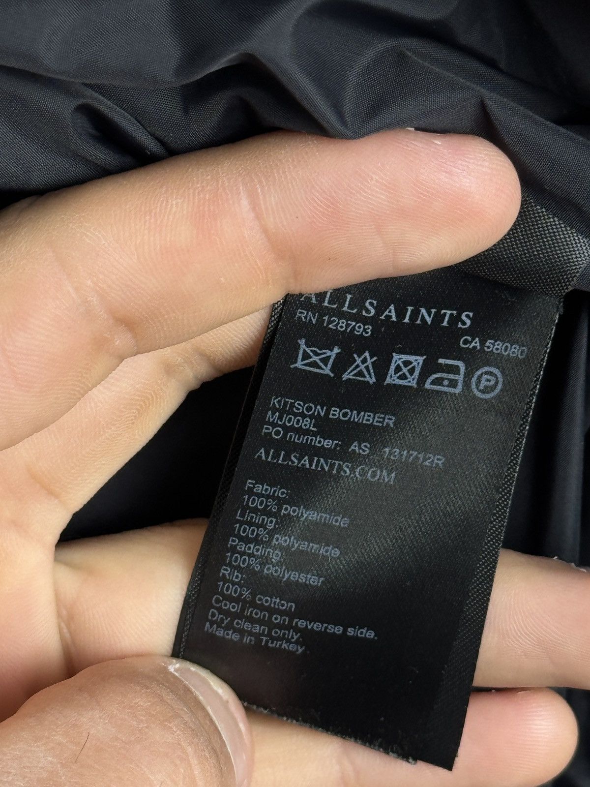 Allsaints Mens Vintage AllSaints kitson bomber nylon jacket Japanese Size US L / EU 52-54 / 3 - 17 Thumbnail