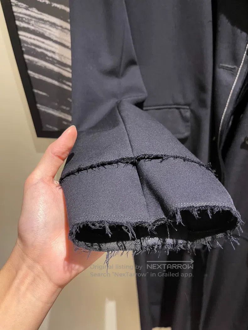Comme des Garcons Comme Des Garcons White Line Double Layer Wool Trench Coat Size US L / EU 52-54 / 3 - 3 Thumbnail
