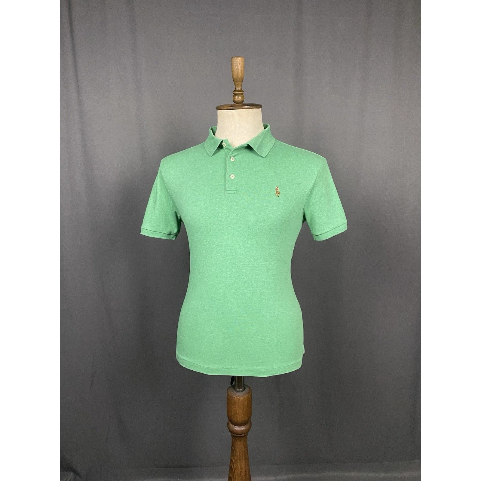 Ralph Lauren Polo Ralph Lauren Slim Fit Men's Green Polo T-Shirt Size L Size US L / EU 52-54 / 3 - 2 Thumbnail