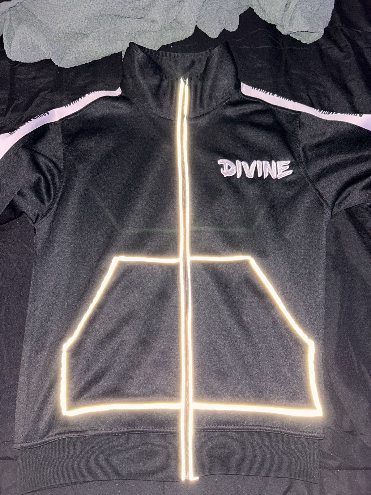Other Divine Fashion Black Reflective Zip Size US M / EU 48-50 / 2 - 1 Thumbnail