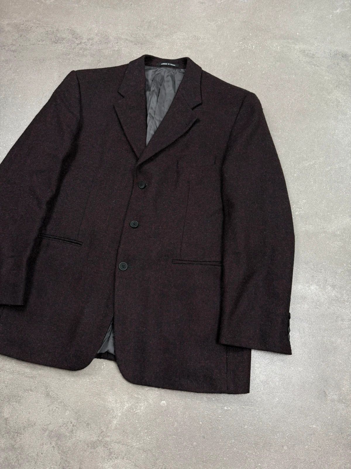 Yves Saint Laurent Yves Saint Laurent blazer wool luxury vintage 90s 1990s Size 54L - 2 Thumbnail