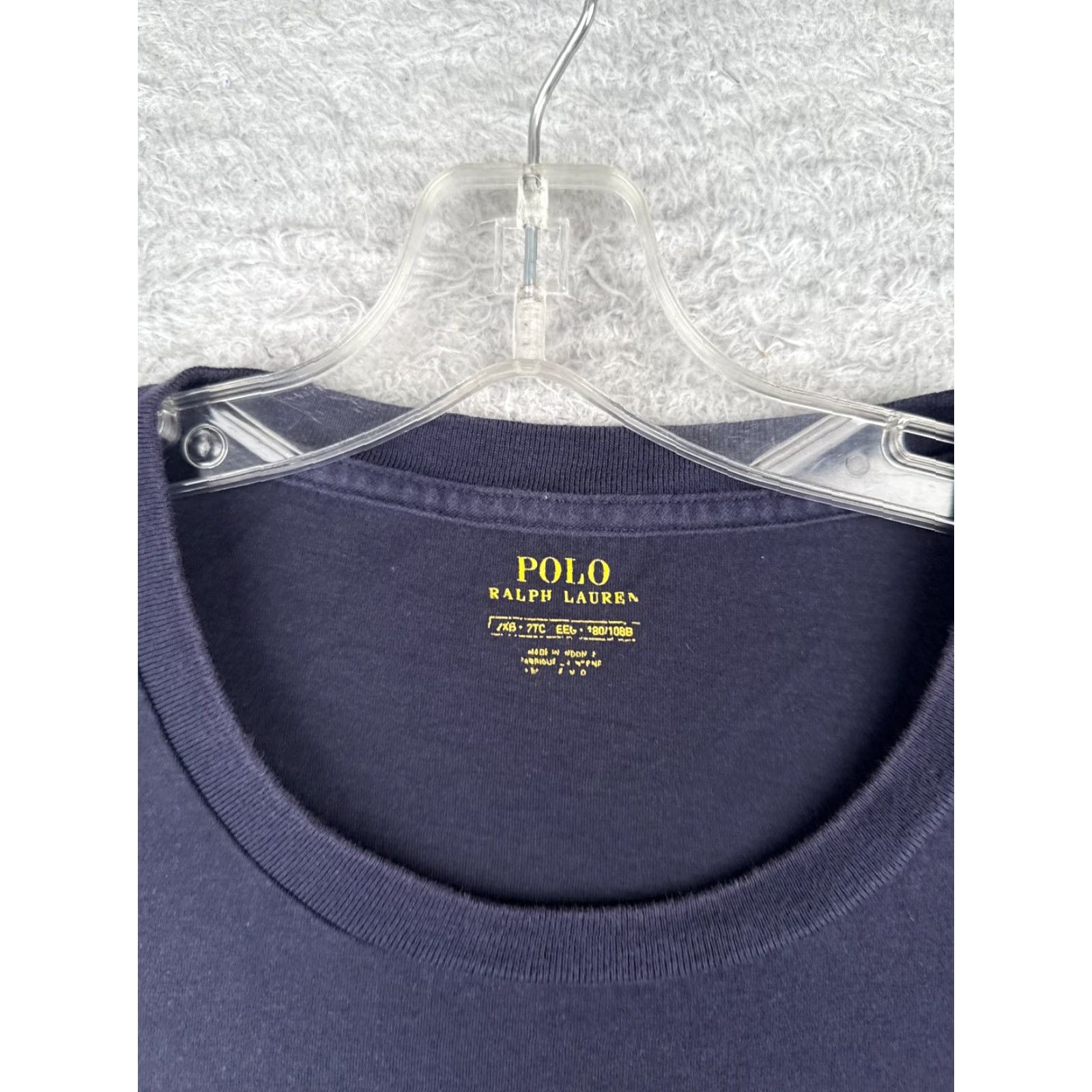 Ralph Lauren VINTAGE Ralph Lauren Polo Shirt Men Big & Tall XL XL Blue 100% Cotton Crew Neck; Short Sleeve, Jersey, Embroidered Logo, Button, Read Sold As Is Size US XXL / EU 58 / 5 - 7 Thumbnail