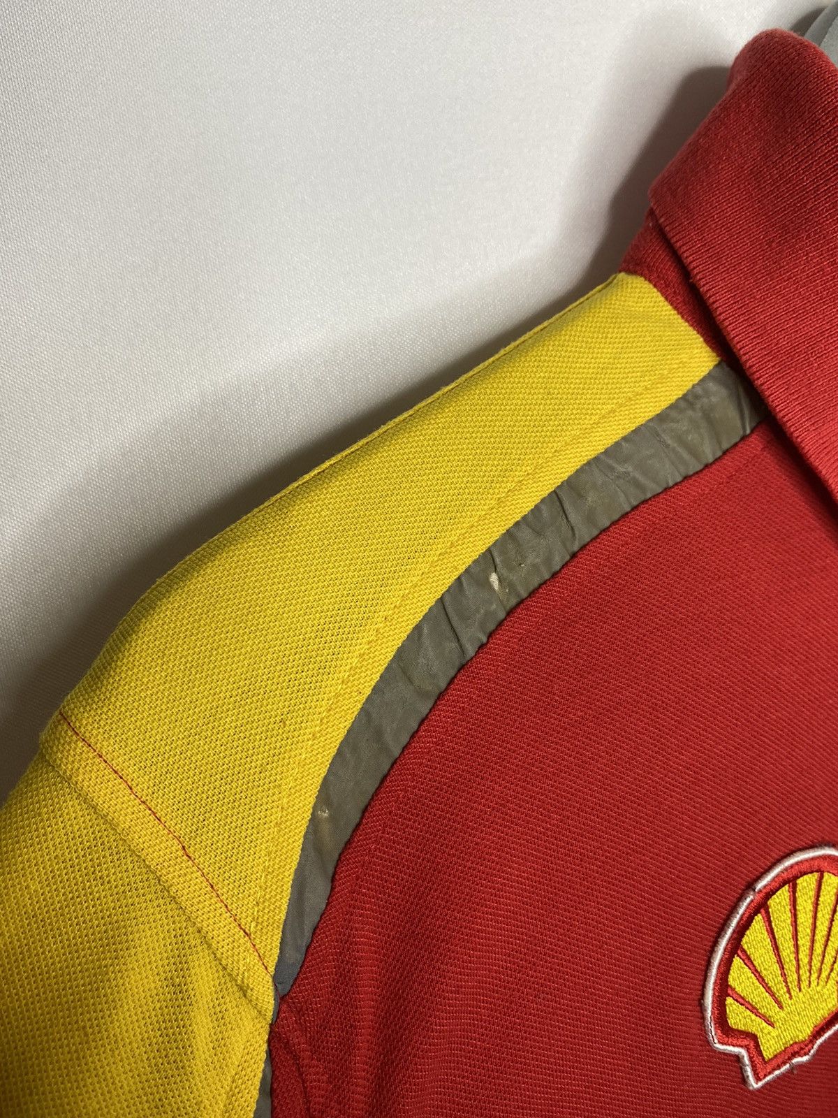 Vintage Vintage Shell Helix Ferrari F1 Team Polo Long Sleeve Shirt Size US M / EU 48-50 / 2 - 10 Thumbnail