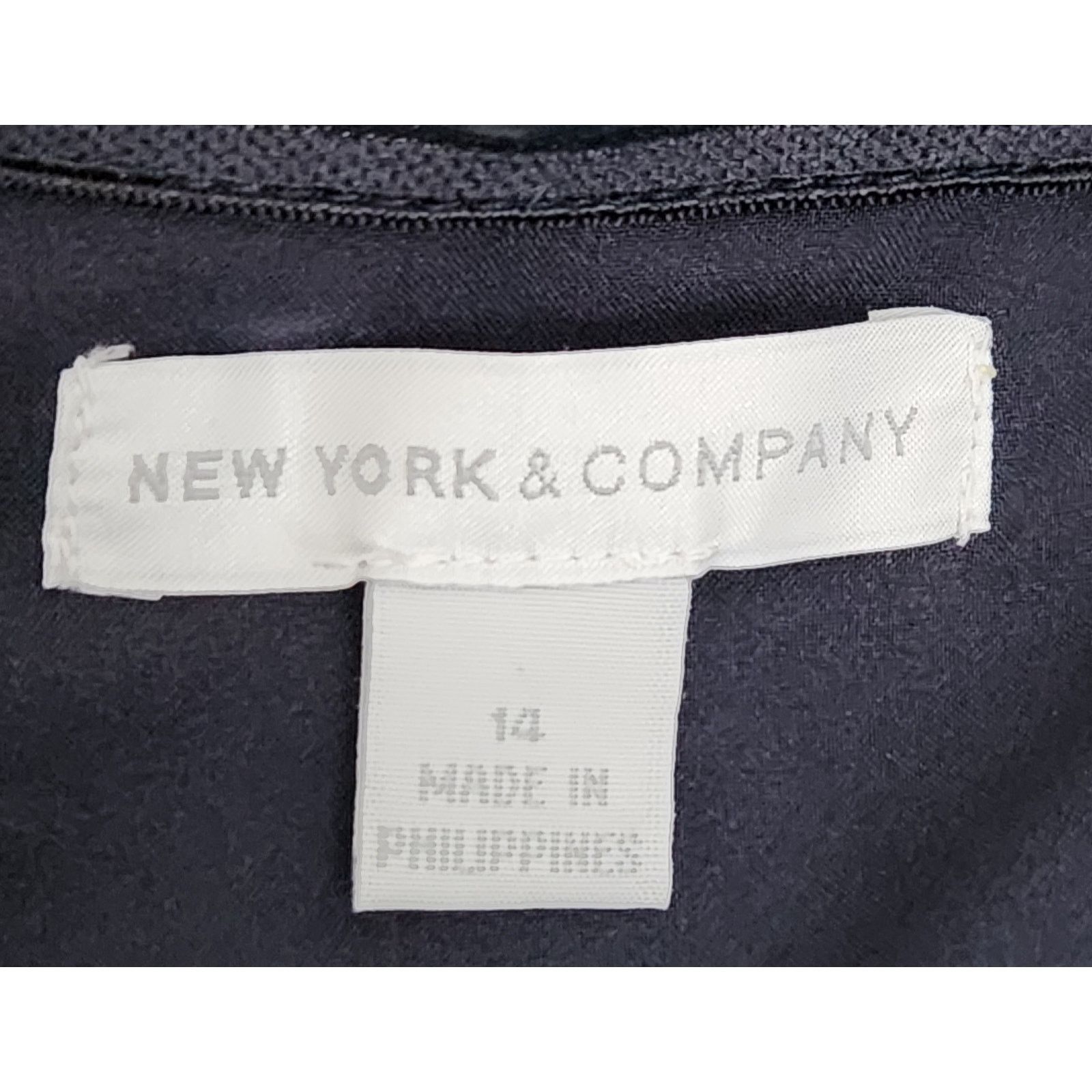 Other New York & Company Dark Blue Strapless Pleated Mini Dress 14 Size XL / US 12-14 / IT 48-50 - 4 Thumbnail