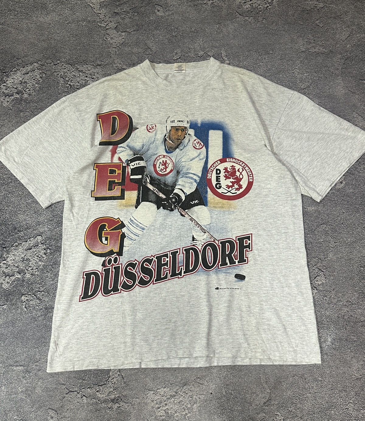 Vintage 90s Dusseldorf DEG Team Hockey Shirt XL Made in Canada Size US XL / EU 56 / 4 - 1 Thumbnail