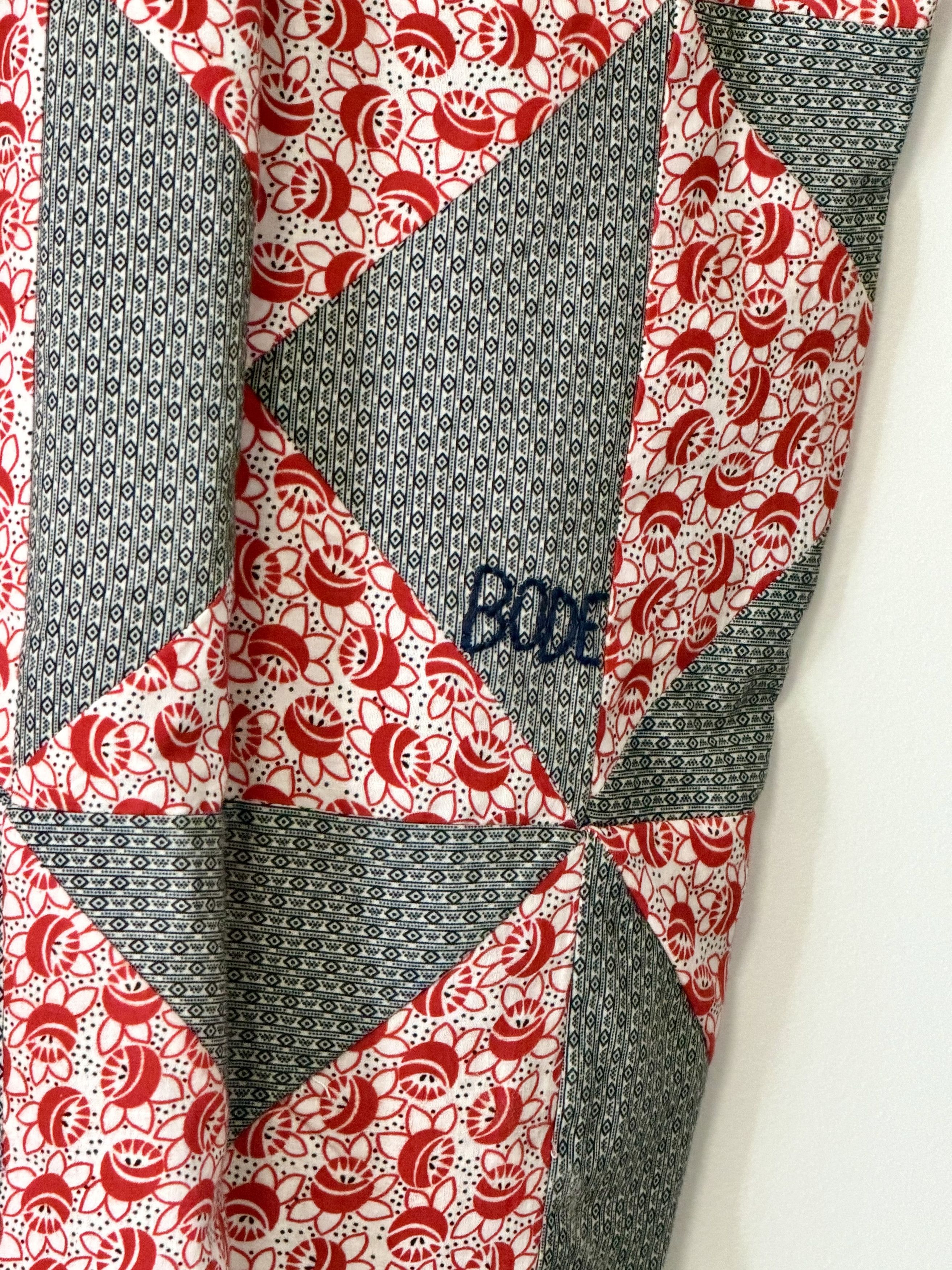 Bode Bode Black & Red Deco Cotton Short Sleeve Button Down Shirt Size US L / EU 52-54 / 3 - 3 Thumbnail