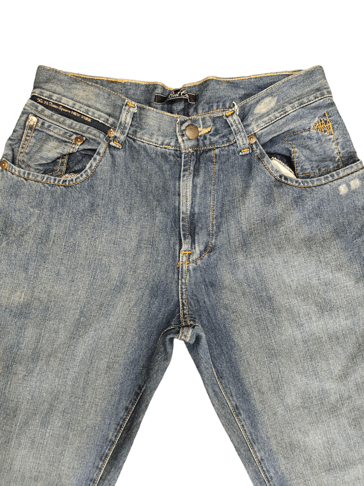 If Six Was Nine Flare Jeans Marc Ecko Cut & Sew Denim Boot Cut Streetwear Size US 30 / EU 46 - 4 Thumbnail