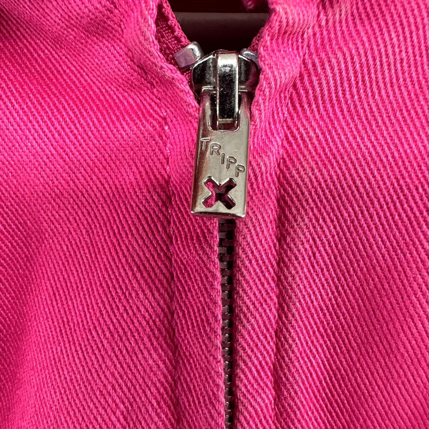 Tripp NYC VINTAGE TRIPP NYC Jacket Womens L Pink Denim Trucker Jean Cotton Y2K Size 36" / US 14 / IT 50 - 4 Thumbnail