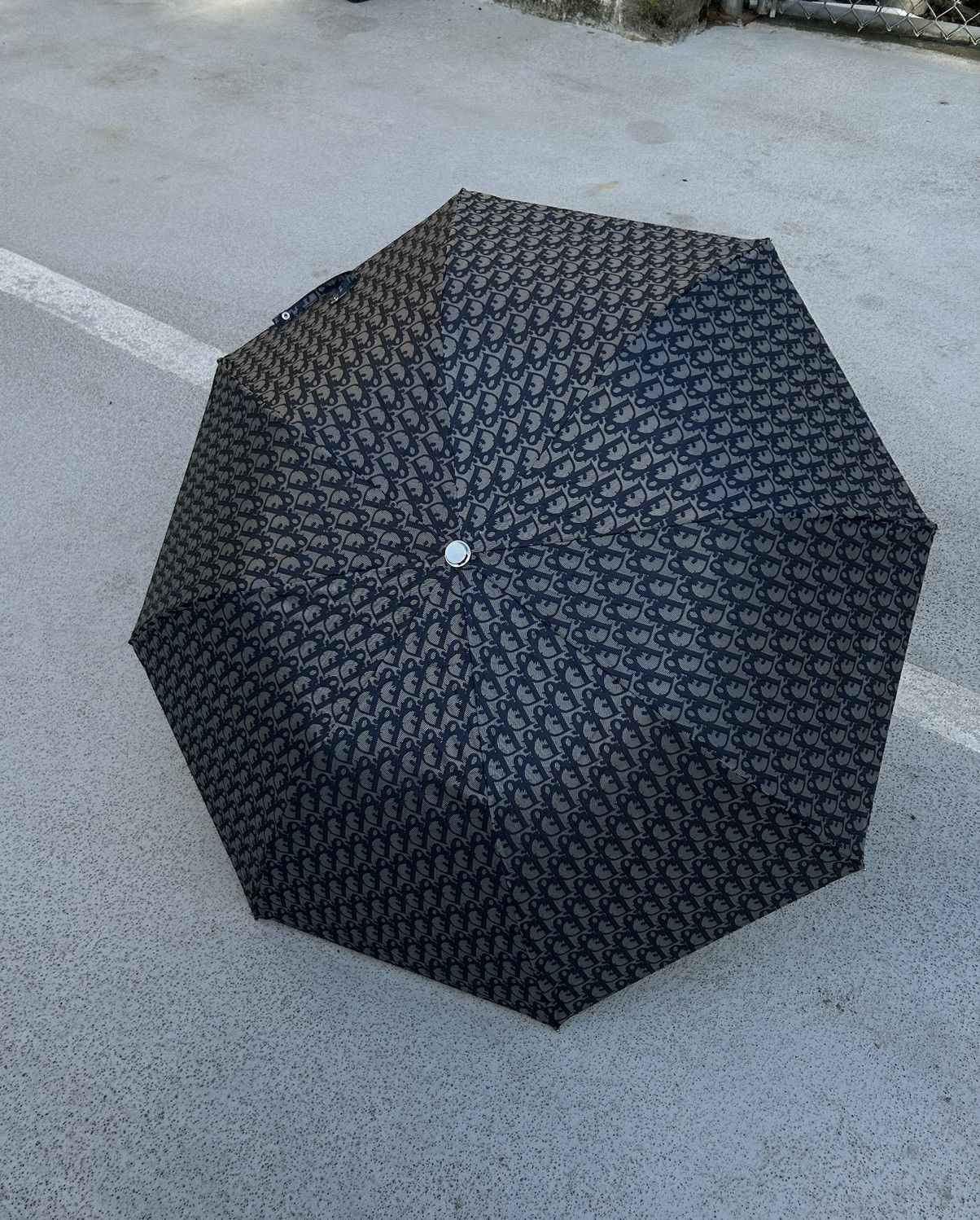 image of Christian Dior Monsieur x Dior Vintage Dior Trotter Umbrella in Blue, Men's