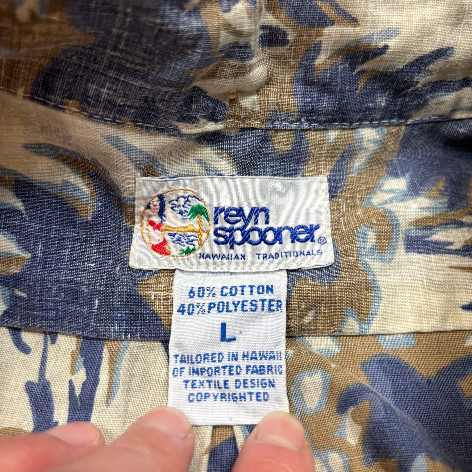 Reyn Spooner × Vintage Vintage Reyn Spooner Reverse Print Button Up Shirt Men's Lg Size US L / EU 52-54 / 3 - 4 Thumbnail