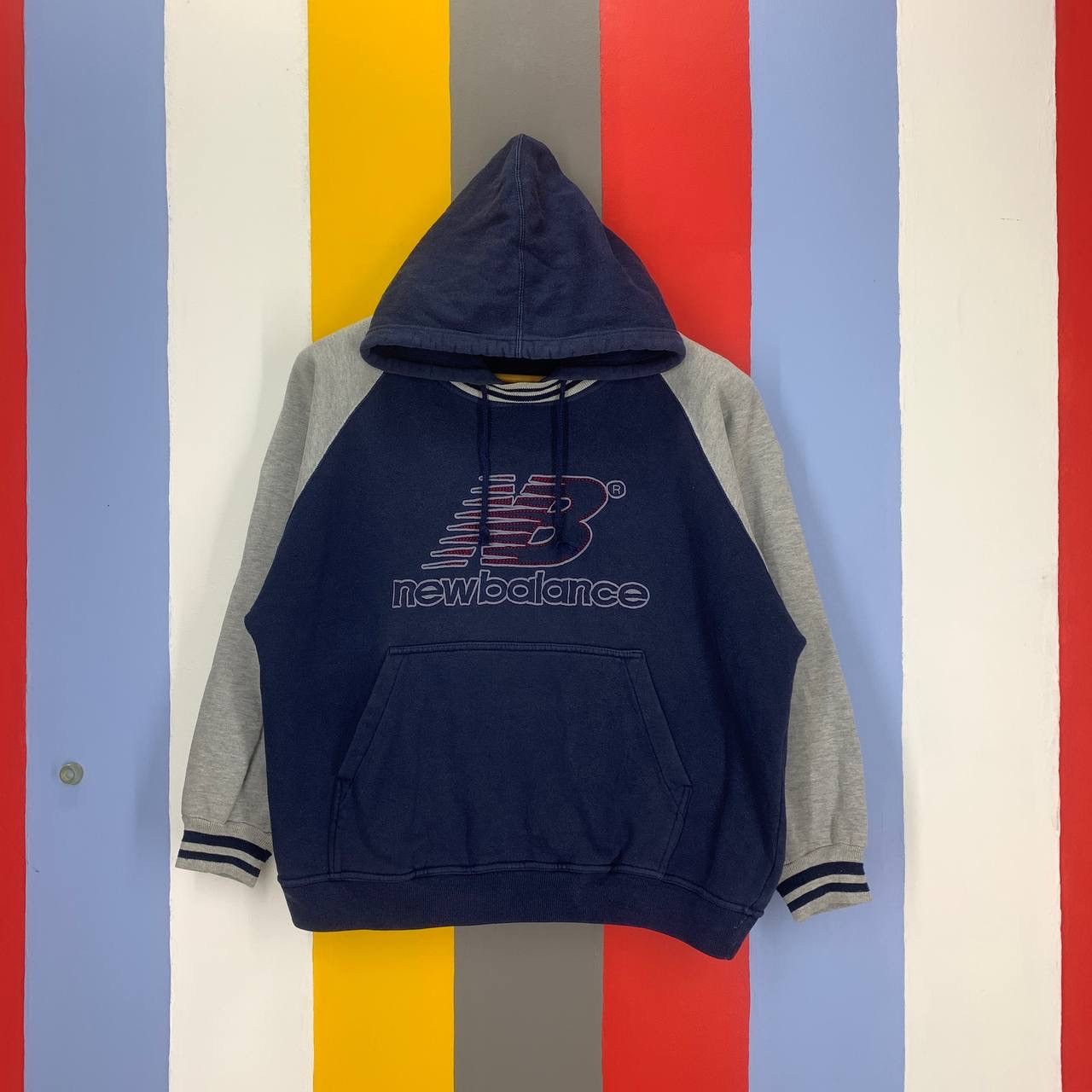 90s Vintage NEW BALANCE Hoodie Pullover #2496/K