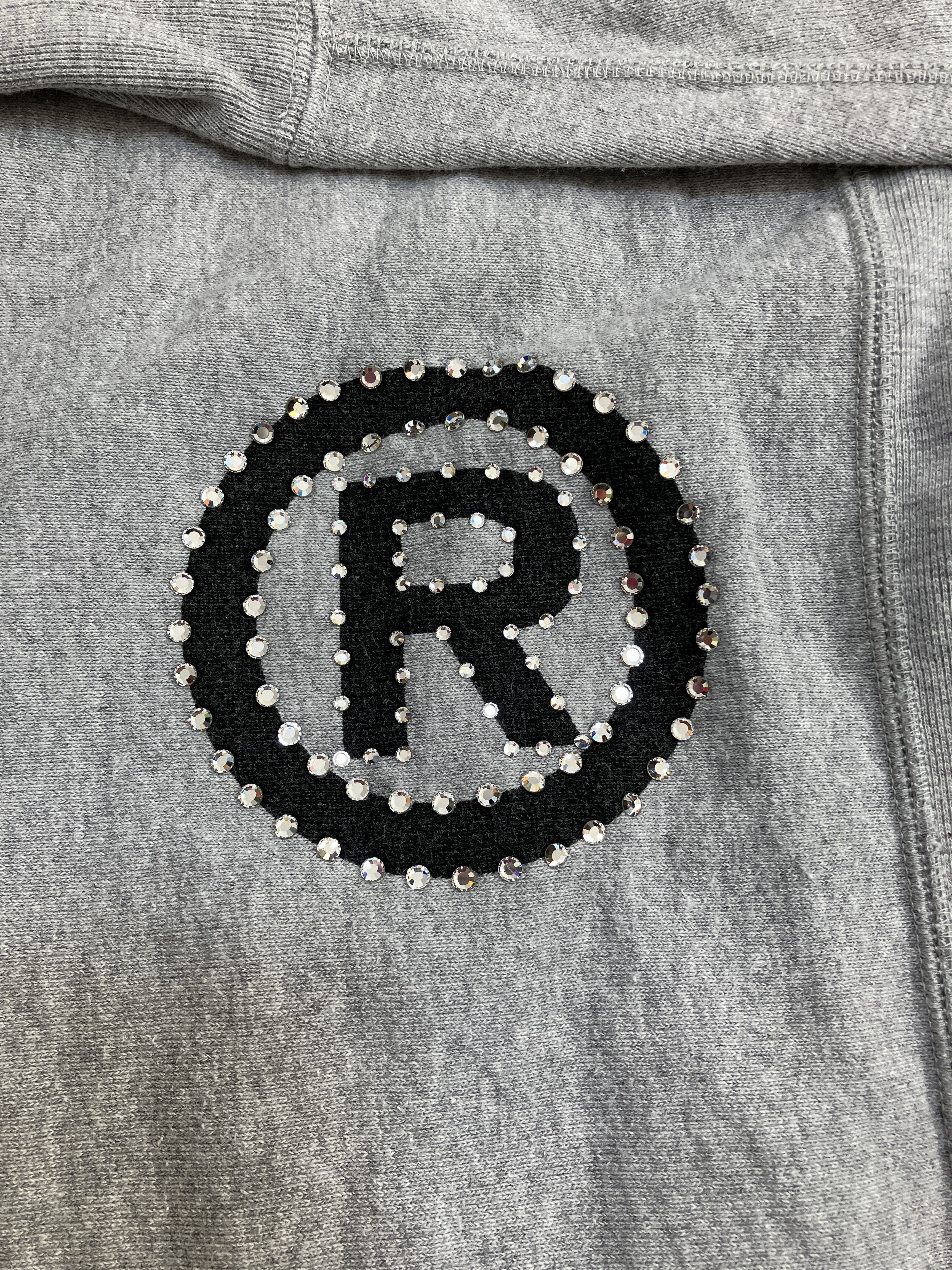 Bape OG Bape Gray Swarovski Spell Out Pullover Hoodie Size US L / EU 52-54 / 3 - 5 Thumbnail