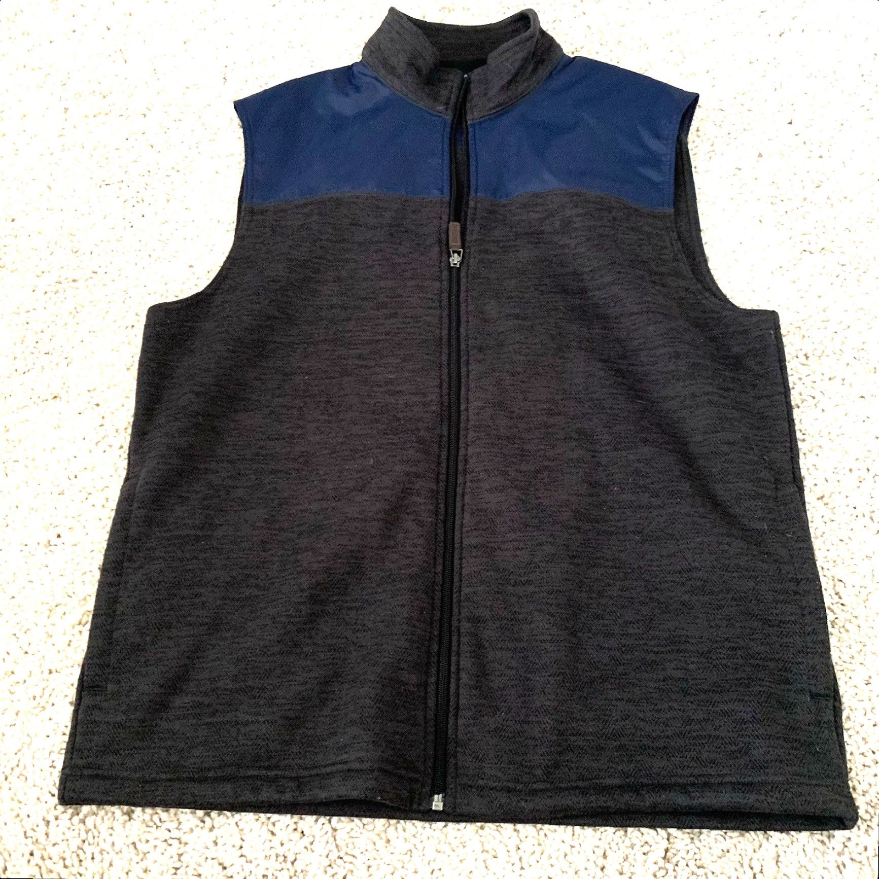 Izod IZOD Vest Mens M Fleece-Lined Blue Full Zip Golf Outdoor Casual Pockets Size US M / EU 48-50 / 2 - 6 Thumbnail