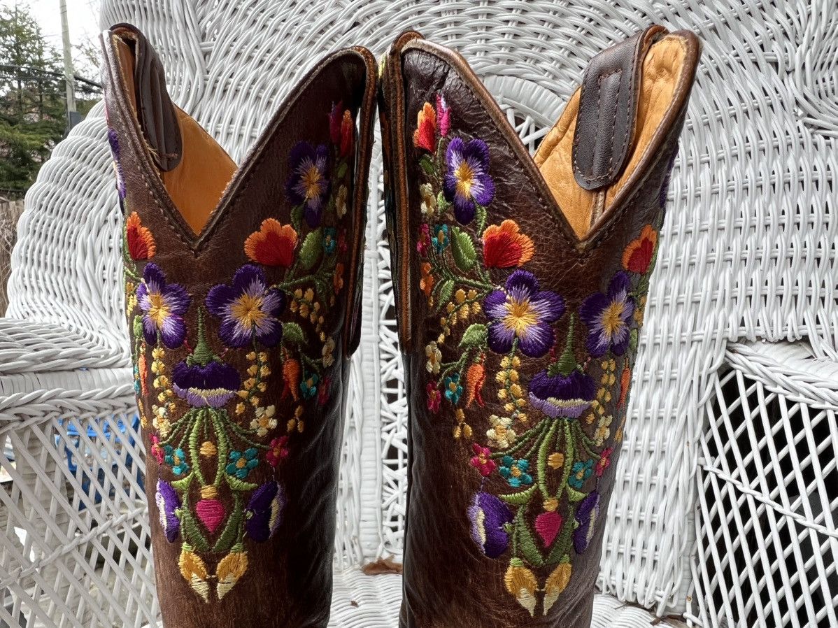 Old Gringo Old Gringo Sora 13" Flower Embroidery Cowboy Boots Size US 7 / IT 37 - 8 Thumbnail