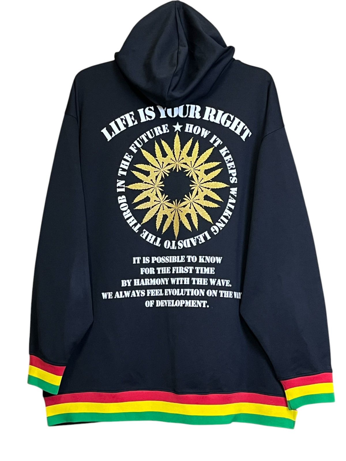Japanese Brand HIP HOP🔥ZAPAGEAR JAH RASTAFARI TRACKTOP ZIPPER HOODIES Size US XXL / EU 58 / 5 - 2 Thumbnail