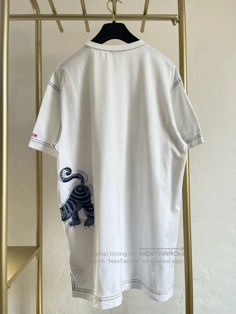 Dior Dior Tiger Embroidery White Short Sleeve S. Size US S / EU 44-46 / 1 - 2 Thumbnail