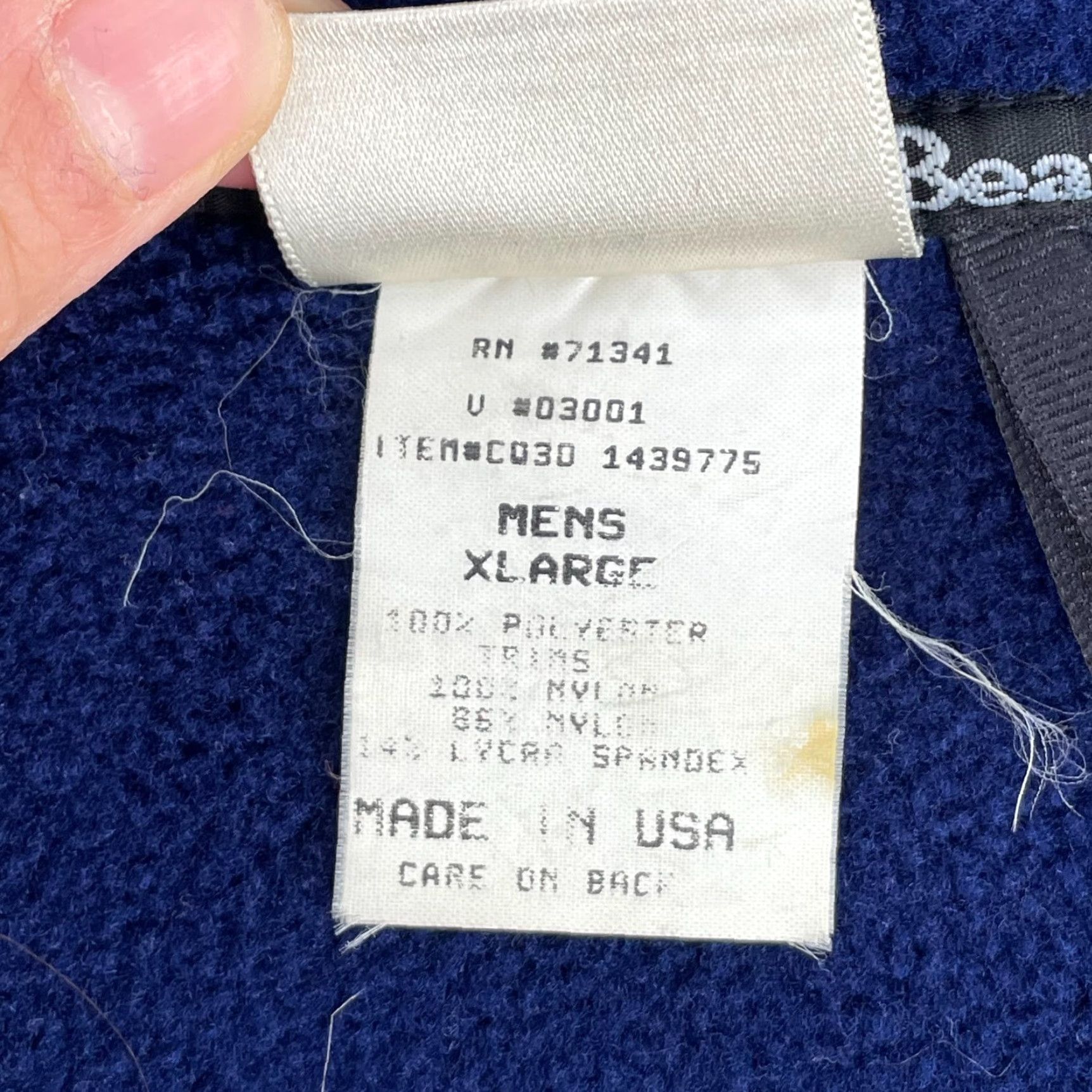 Vintage VINTAGE LL Bean Mountain Deep Pile Fleece Jacket Blue Men XL Full Zip 90's Logo Size US XL / EU 56 / 4 - 3 Thumbnail