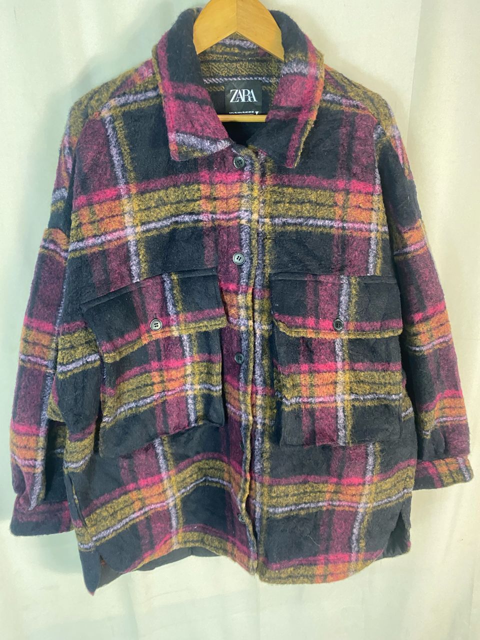 Zara Unisex🔥 Zara button up wool jacket Size L / US 10 / IT 46 - 3 Thumbnail