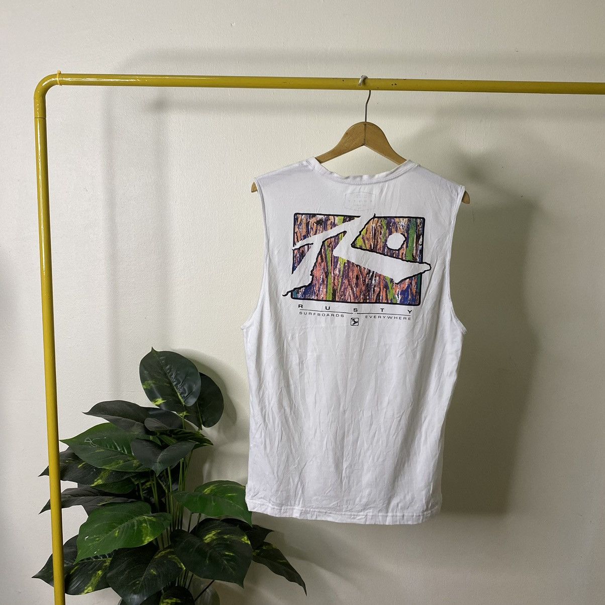 Rusty × Vintage Y2K Rusty Surf Nice Backhit Sleeveless Size US M / EU 48-50 / 2 - 1 Thumbnail