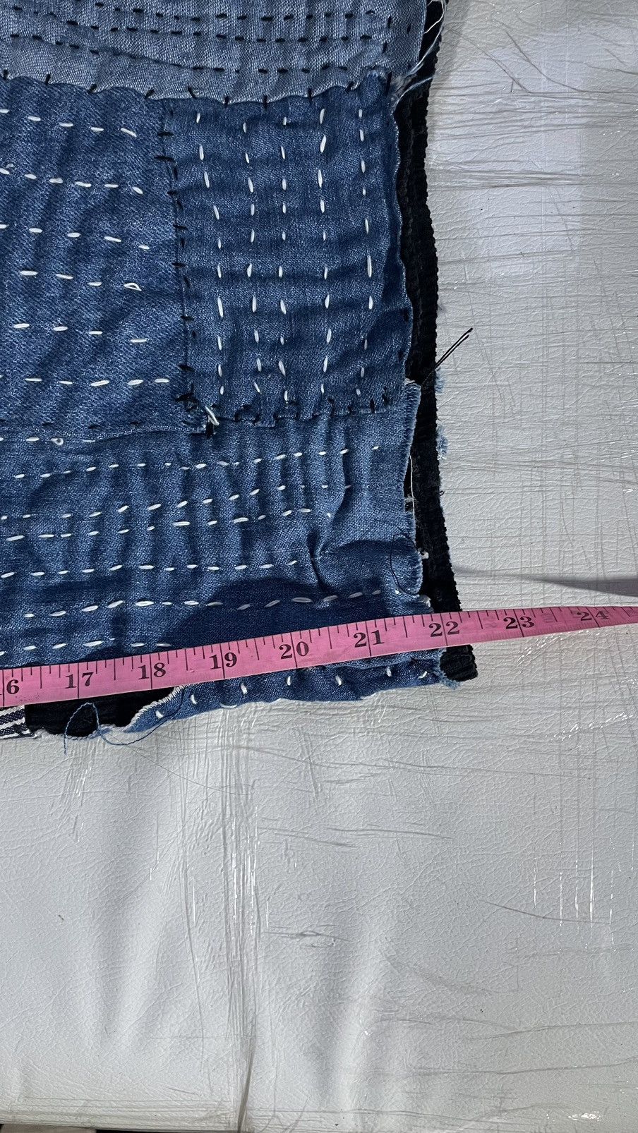 Handmade Sashiko Boro wide leg Handmade Japan USA Fabric Size US 34 / EU 50 - 15 Thumbnail