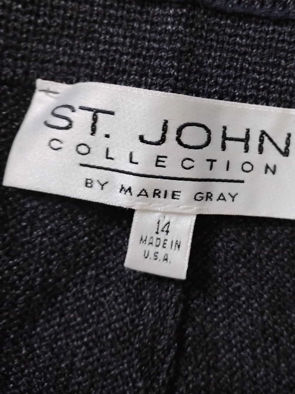 St. John St. John Collection Marie Gray Santana Knit Pants Size 36" / US 14 / IT 50 - 3 Thumbnail