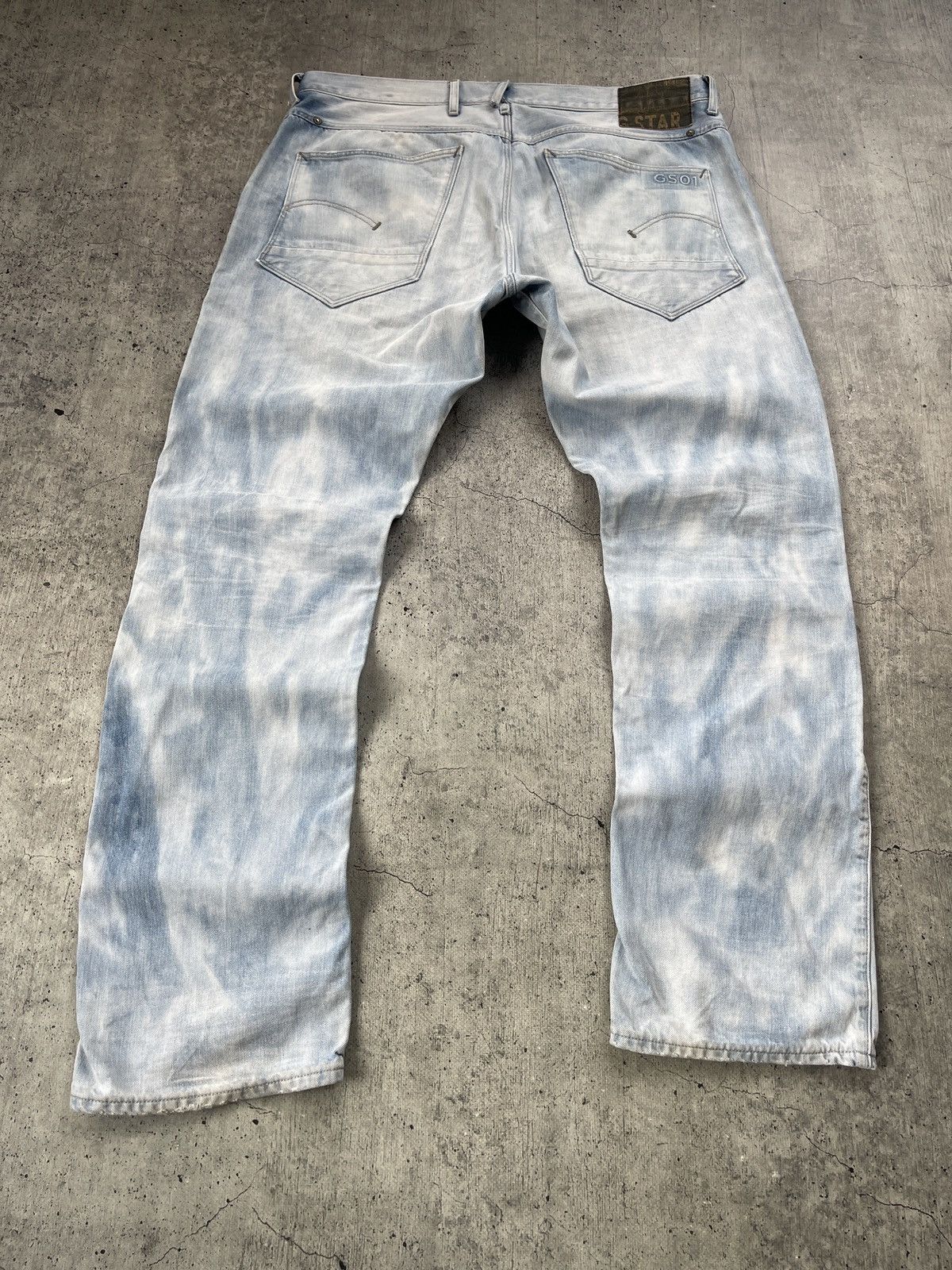 G Star Raw Ocean Loose Tapered Distressed washed Denim Jeans