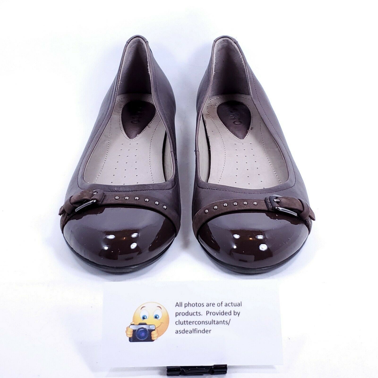 Ecco Ecco Toe Casual Ballet Flat Womens Size 6.5 Brown Size US 6.5 / IT 36.5 - 3 Thumbnail