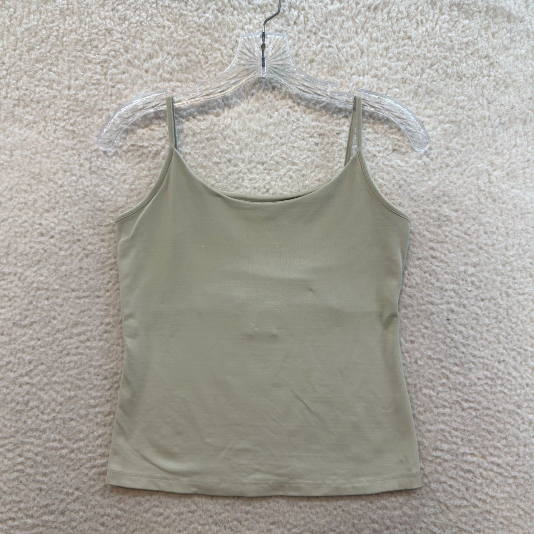 Merona VINTAGE Merona Camisole Tank Top Shirt M Gray Built-In-Bra Grunge Fairy Y2K Womens Size M / US 6-8 / IT 42-44 - 2 Thumbnail