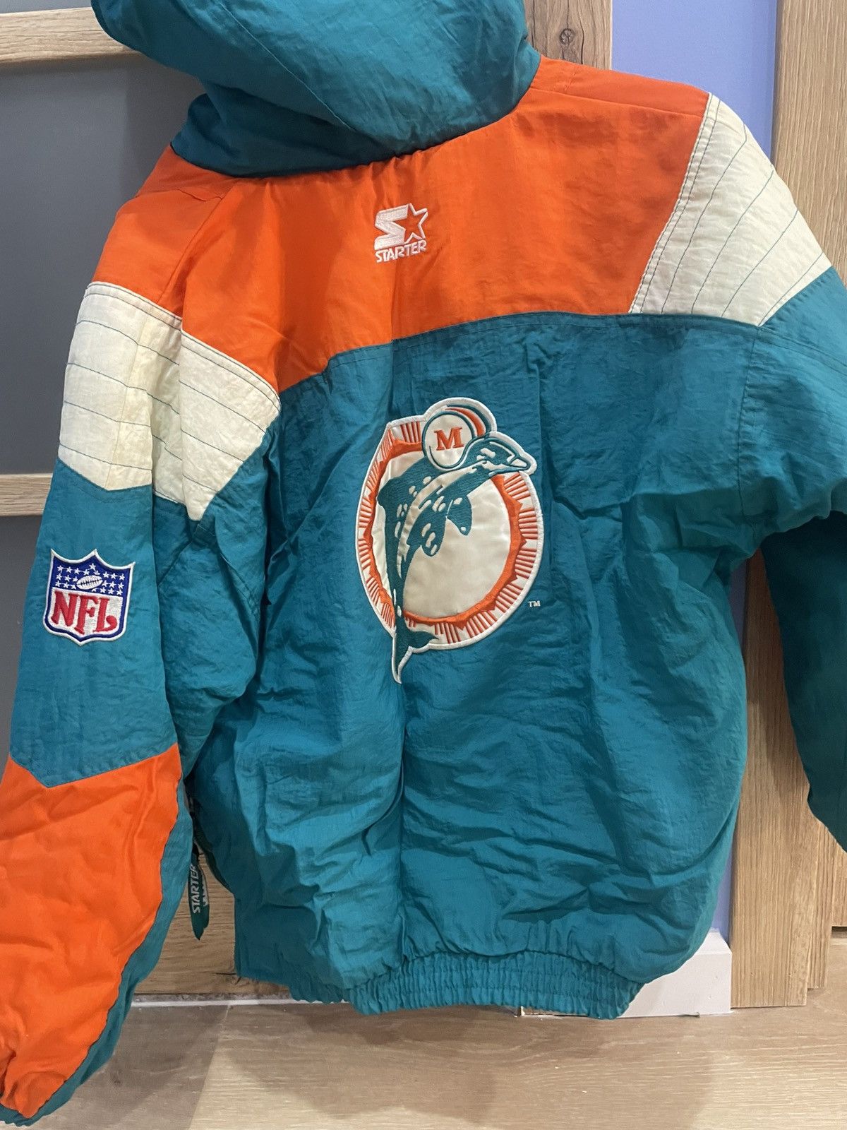 Starter Miami Dolphins Starter Jacket Size US XS / EU 42 / 0 - 2 Thumbnail