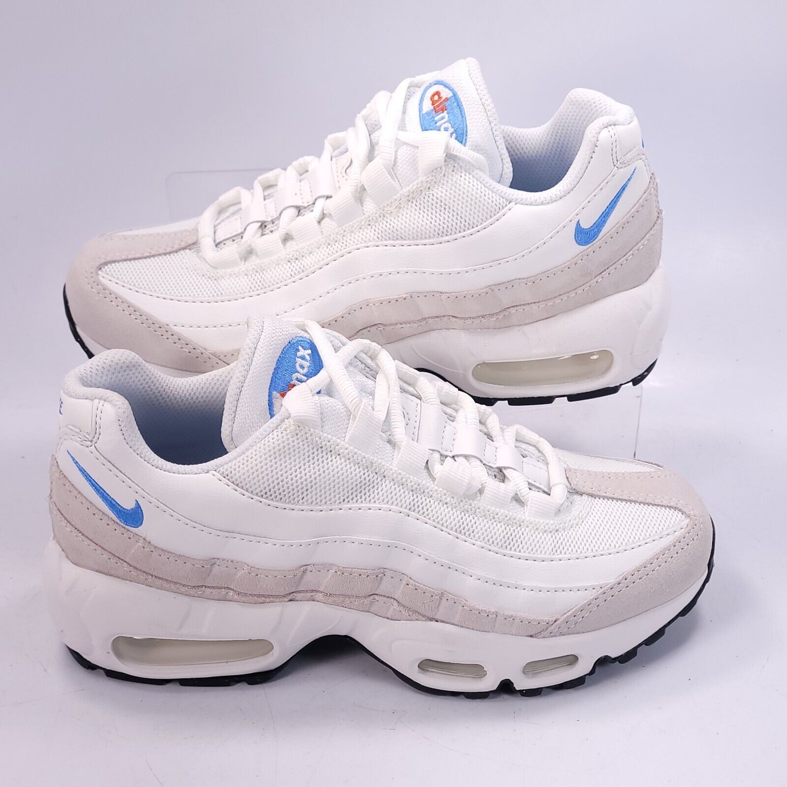 Nike Nike Air Max 95 Shoe Womens Size 6 DJ9981-100 White Blue Size US 6 / IT 36 - 6 Thumbnail