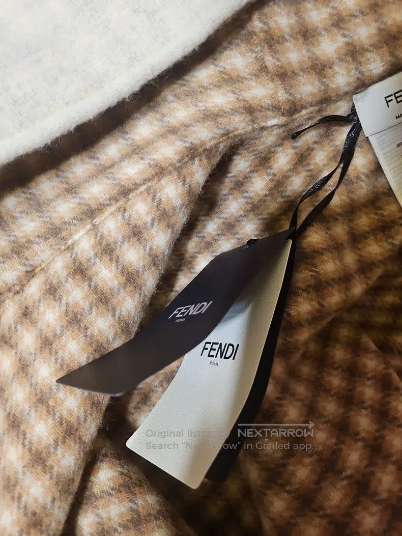 Fendi Fendi size 170*45 cm Pure Cashmere Hooded Shawl Size ONE SIZE - 6 Thumbnail