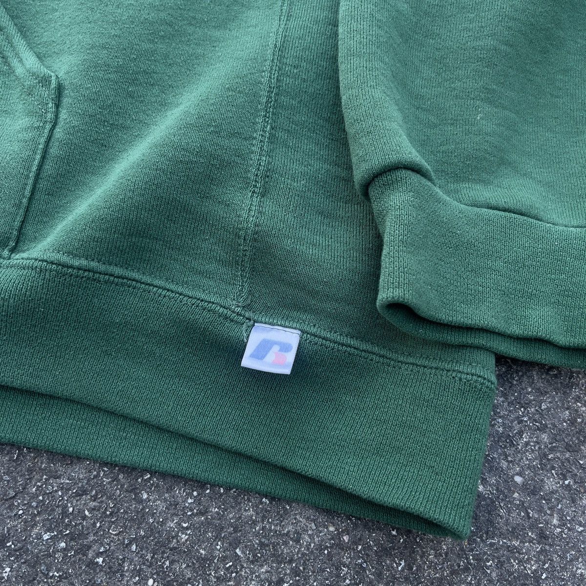 Russell Athletic × Vintage Vintage Y2K RUSSELL ATHLETIC Forrest Green Hoodie Size US XXL / EU 58 / 5 - 3 Thumbnail