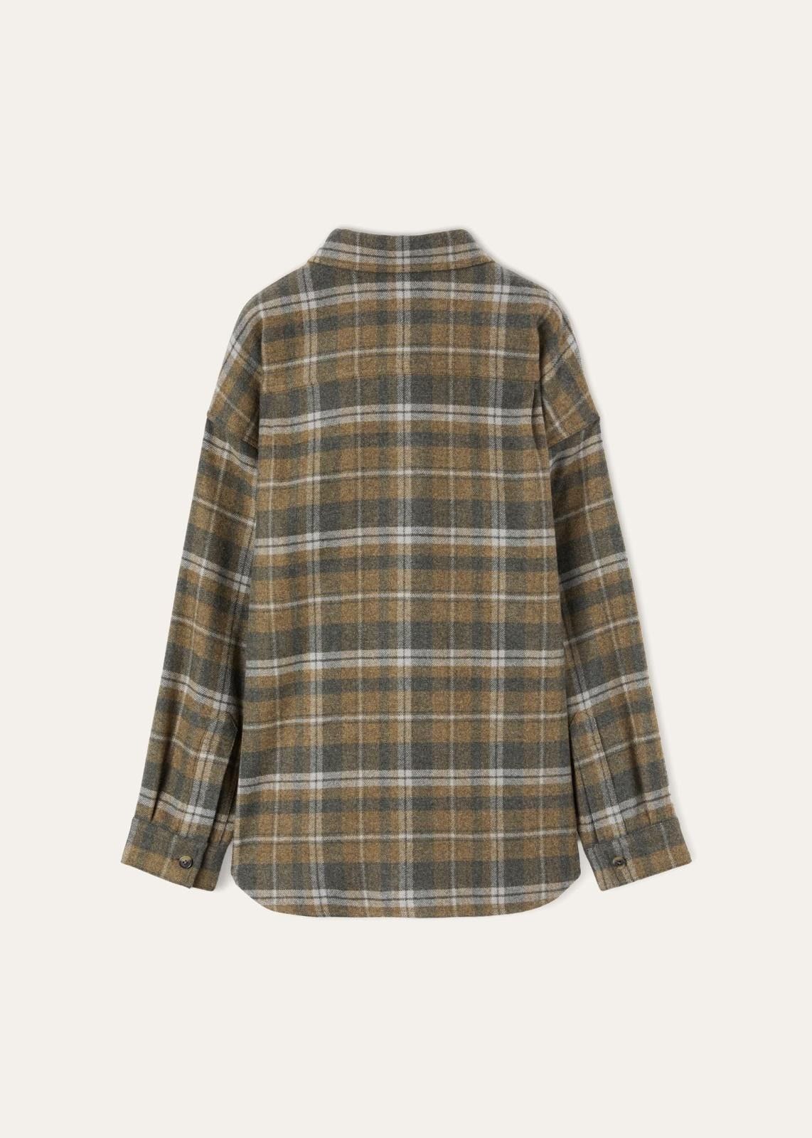 Loro Piana o1srvl11e0924 Alvar Cashmere Shirt Jacket in Multicolor Size L / US 10 / IT 46 - 2 Thumbnail