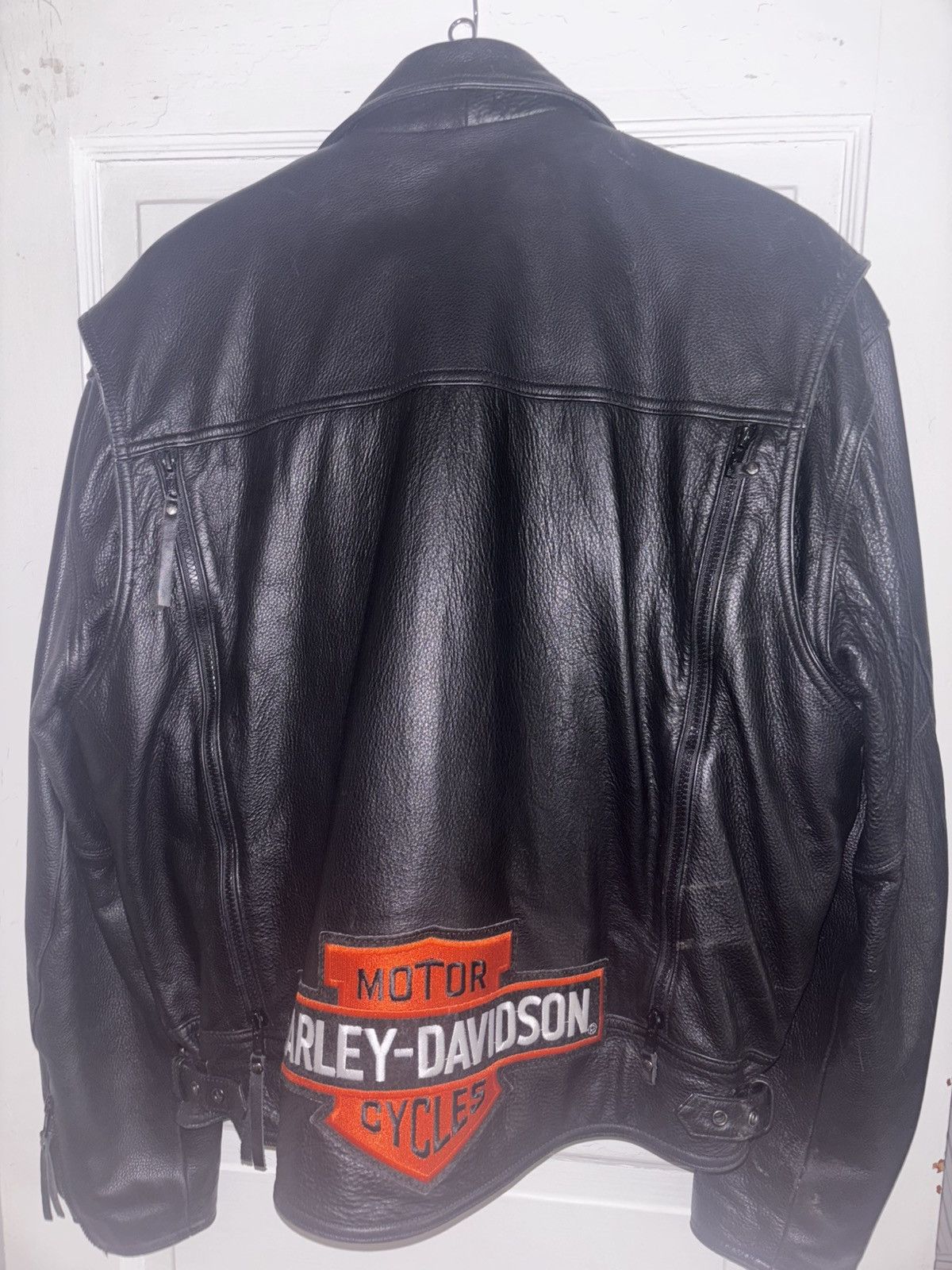 Harley Davidson Rare 90s “American Legend” Harley Davidson Riding Jacket Size US L / EU 52-54 / 3 - 3 Thumbnail