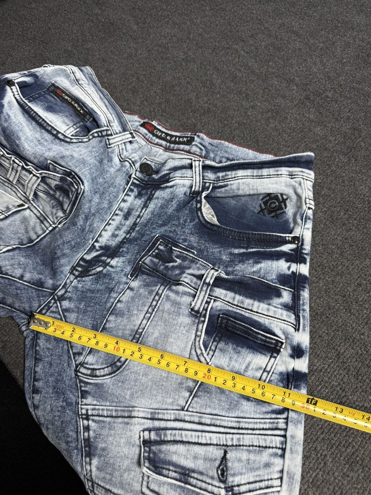 Japanese Brand Y2K 00s Japanese Punk Cipo&Baxx Punk Rock Biker Jeans Denim Size US 32 / EU 48 - 22 Thumbnail