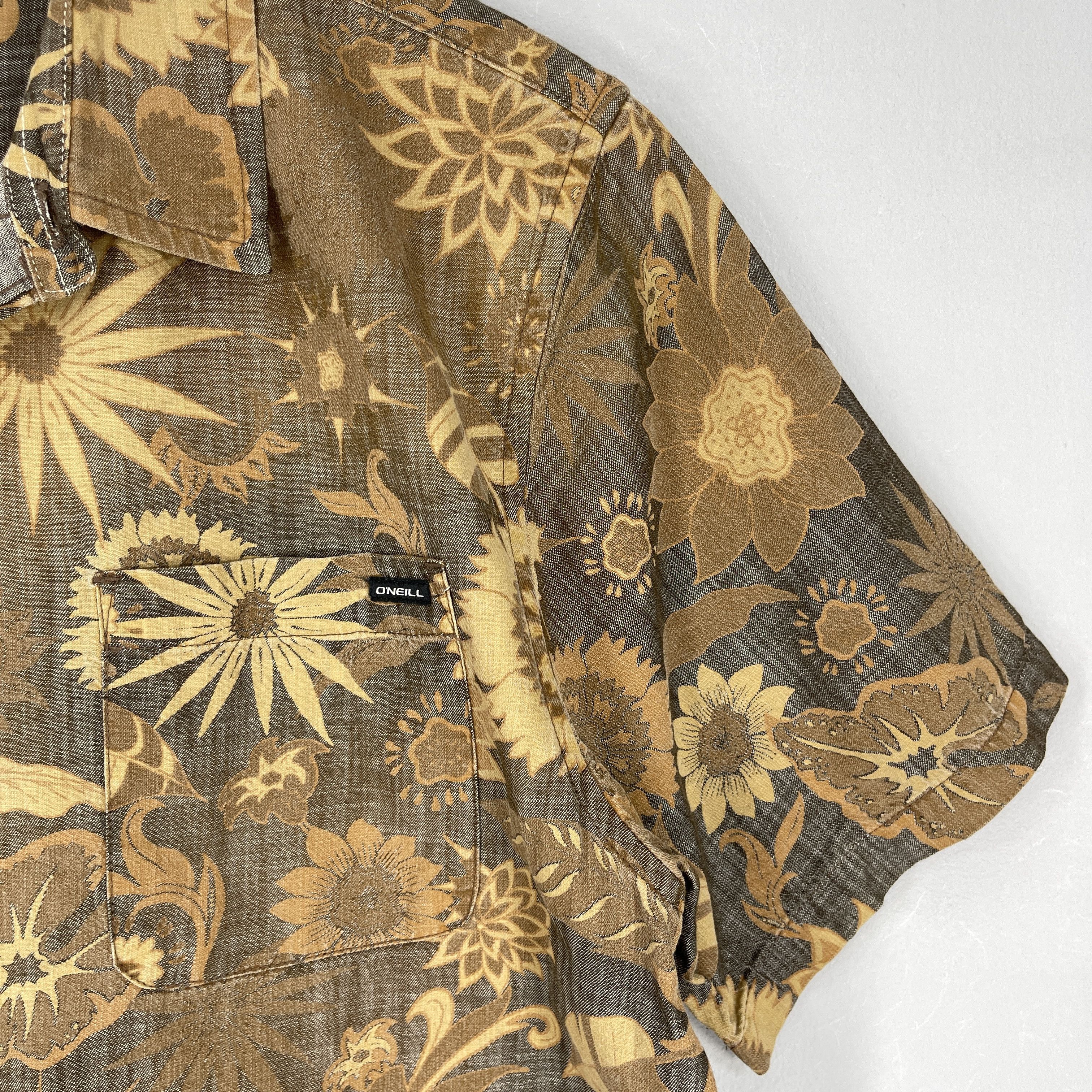 O'Neill Vintage O'Neill Floral Motive Printed Hawaiian Shirt Size US M / EU 48-50 / 2 - 3 Thumbnail