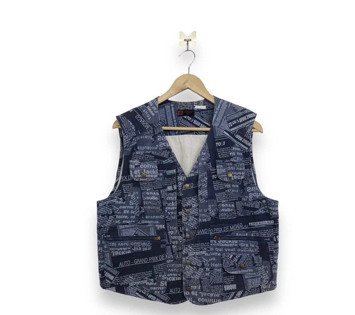 Japanese Brand Workers Japanese Brand Fullprint Design Multipocket Vest Size US XL / EU 56 / 4 - 1 Thumbnail