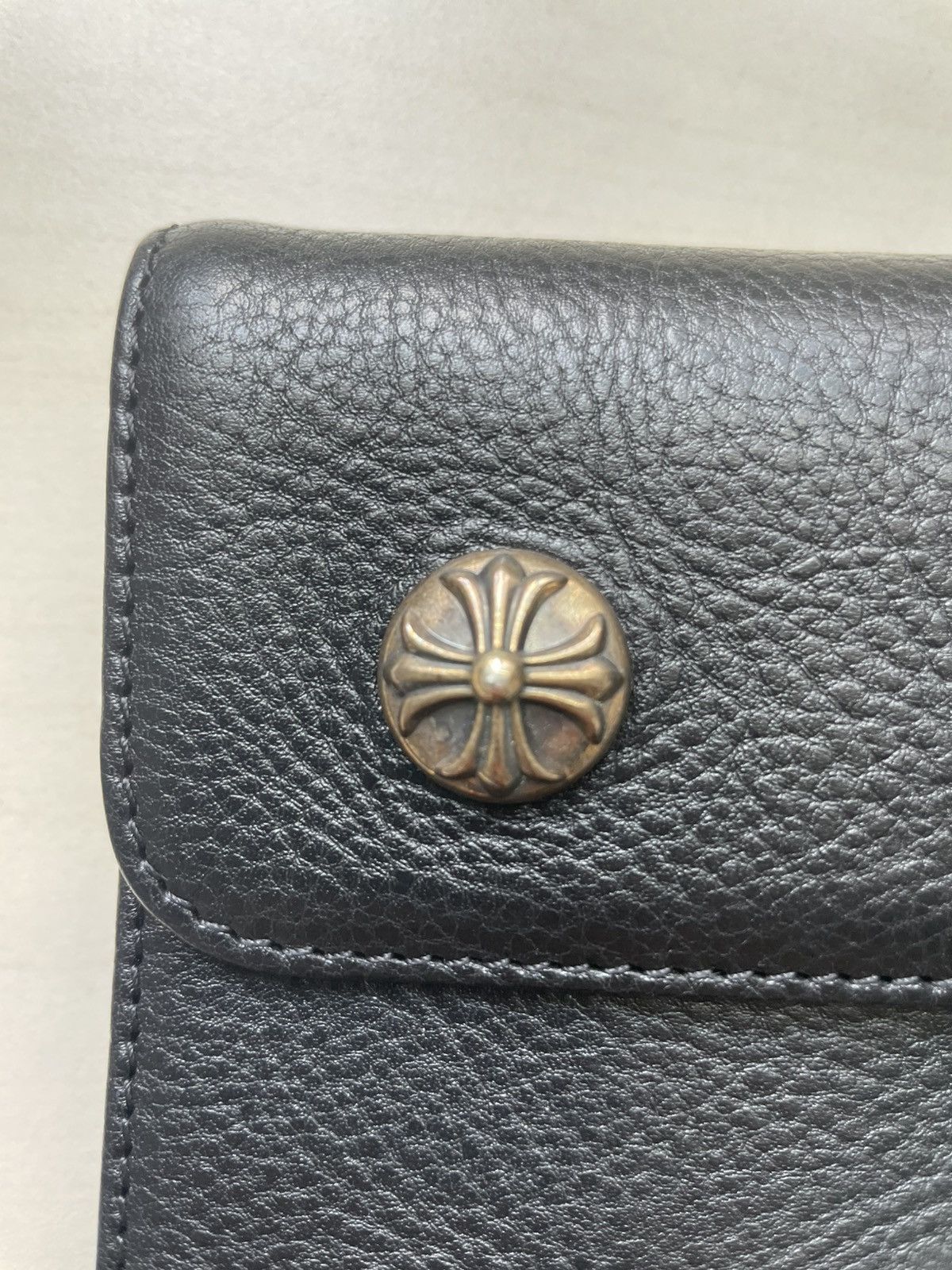 Chrome Hearts Chrome Hearts Wave Cross Ball Heavy Leather Long Wallet Size ONE SIZE - 6 Thumbnail
