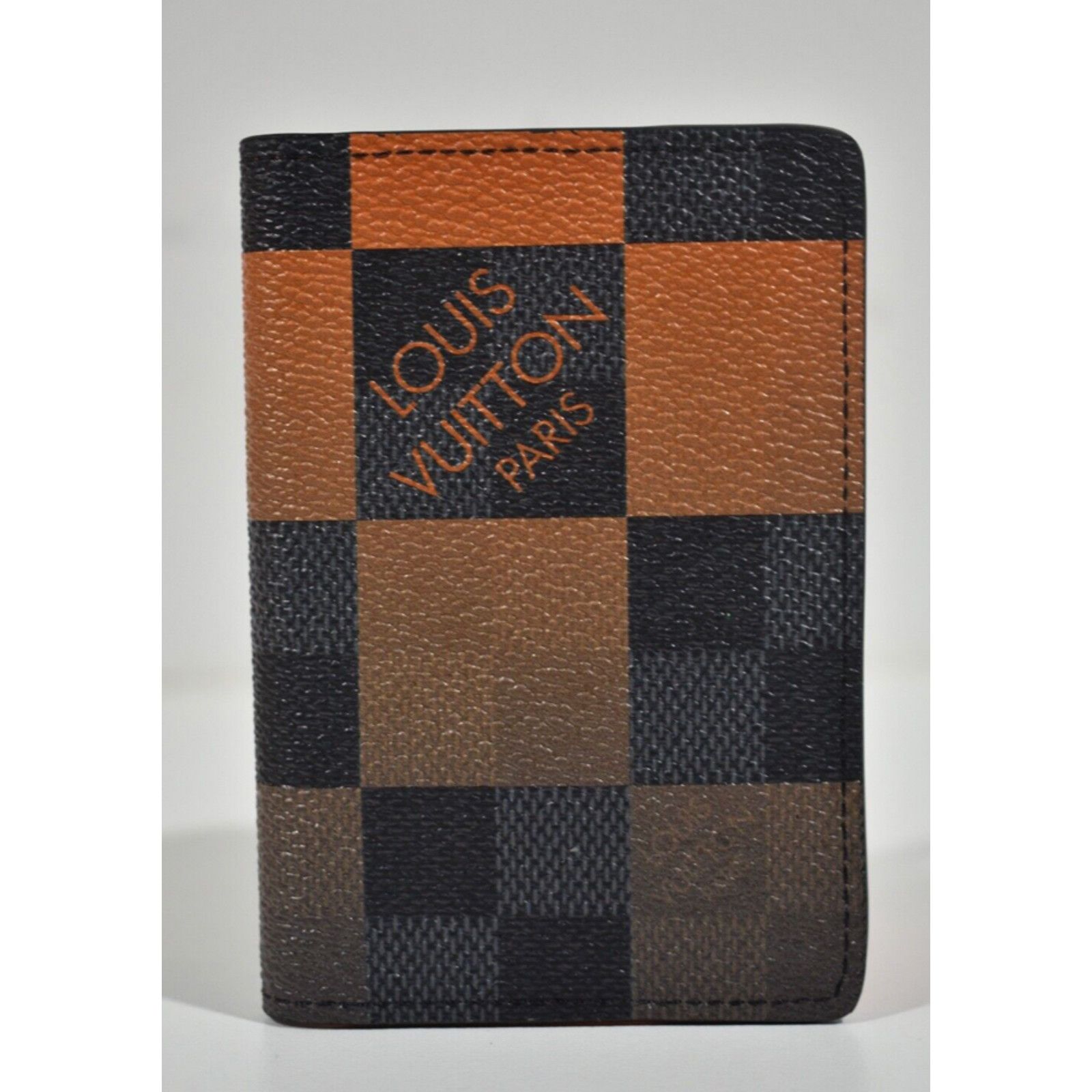 Louis Vuitton Louis Vuitton Orange Monogram Logo Pocket Organizer Wallet Size ONE SIZE - 2 Thumbnail
