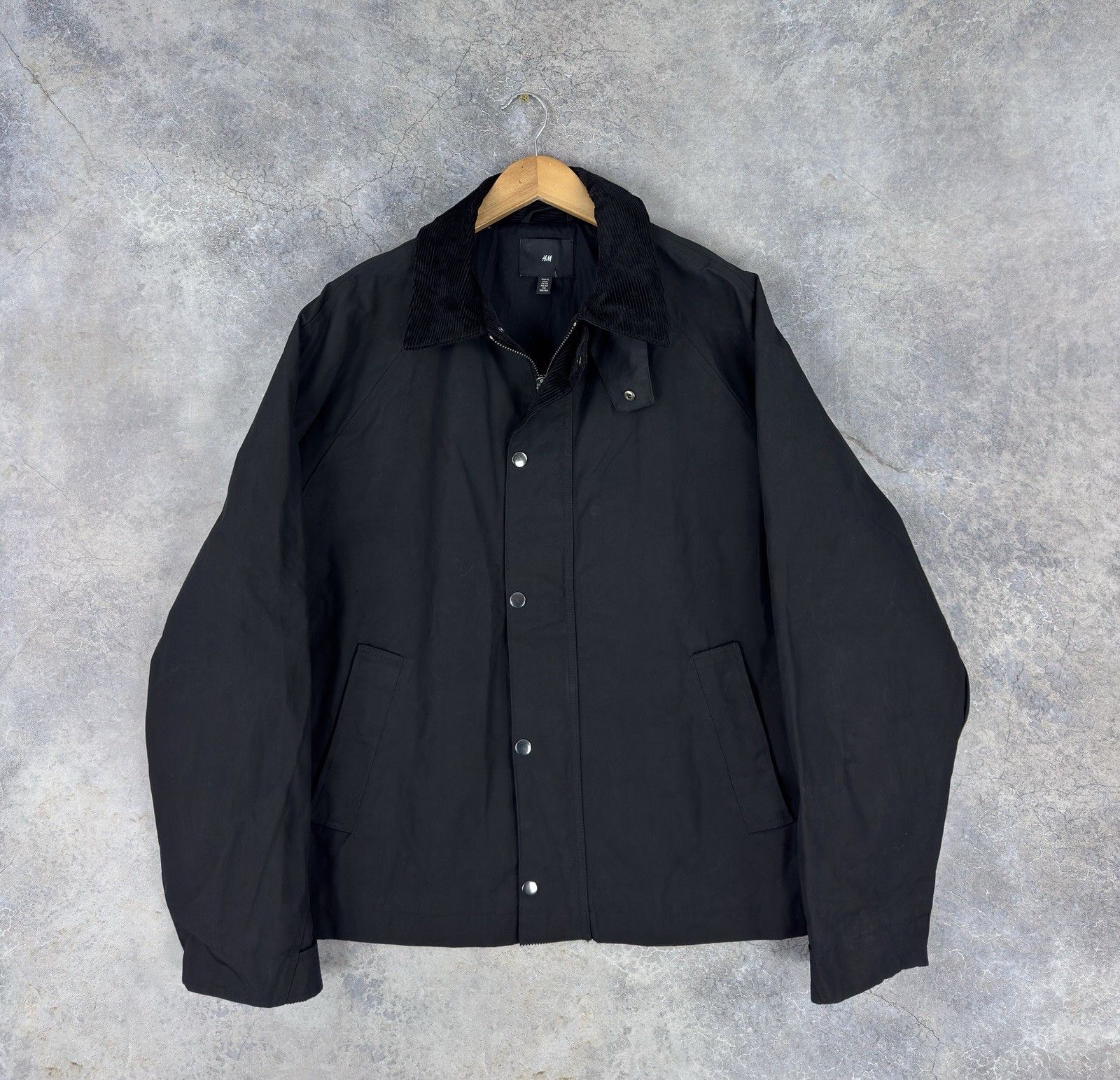 H&M H&M Waxed Wax Transport Casual Jacket Relaxed Fit Size US XL / EU 56 / 4 - 3 Thumbnail