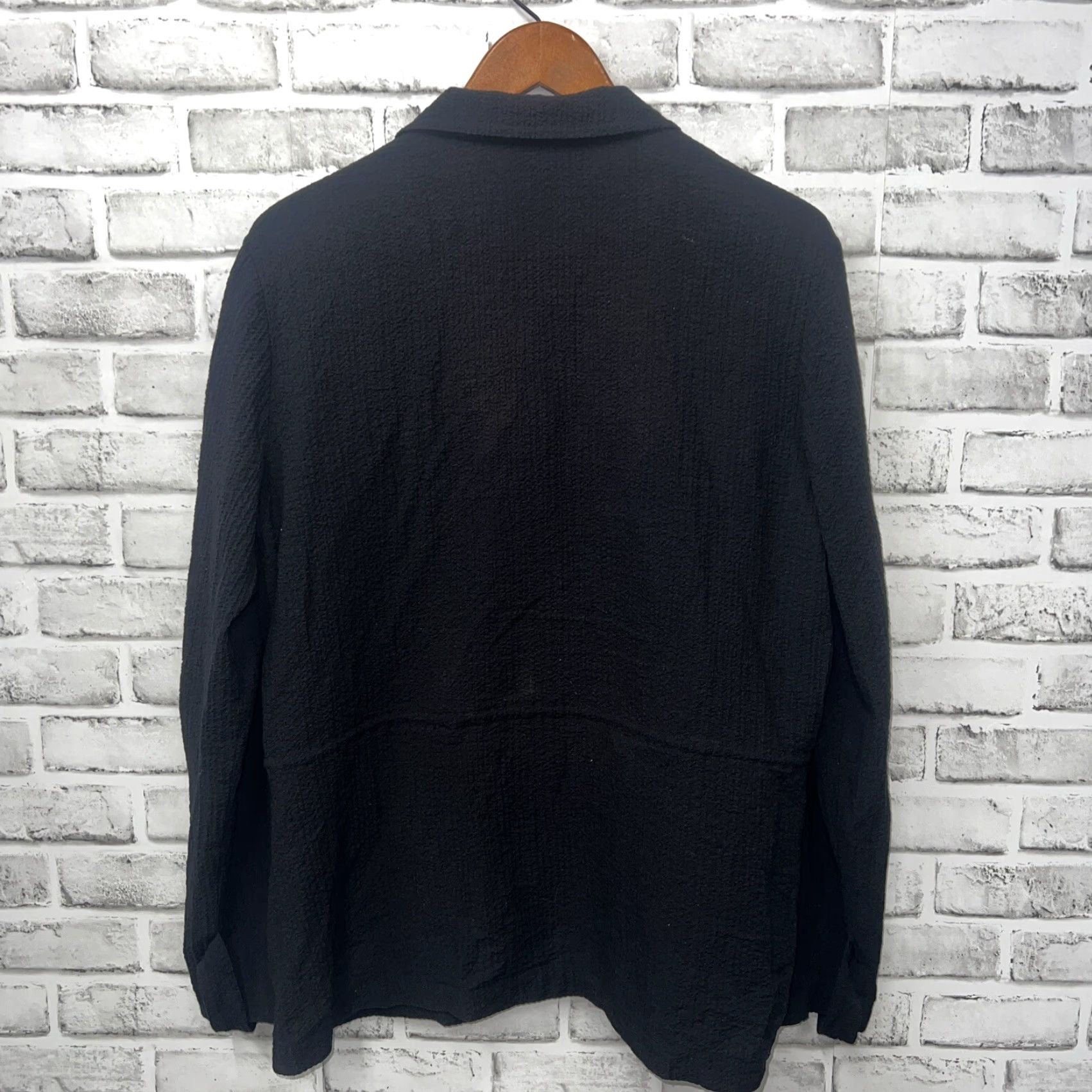 Orvis Orvis Black Rayon Blend Button-Up Shirt Womens Size L Size L / US 10 / IT 46 - 4 Thumbnail