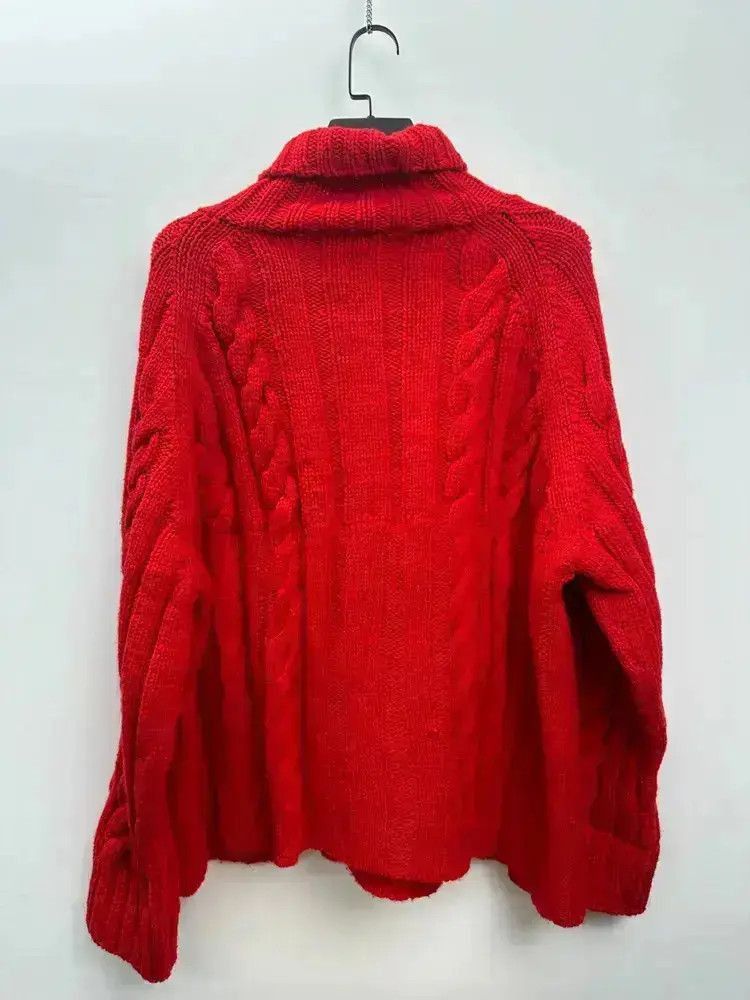Yohji Yamamoto Yohji Yamamoto Early Period High Neck Knitwear Sweater Size US M / EU 48-50 / 2 - 2 Thumbnail