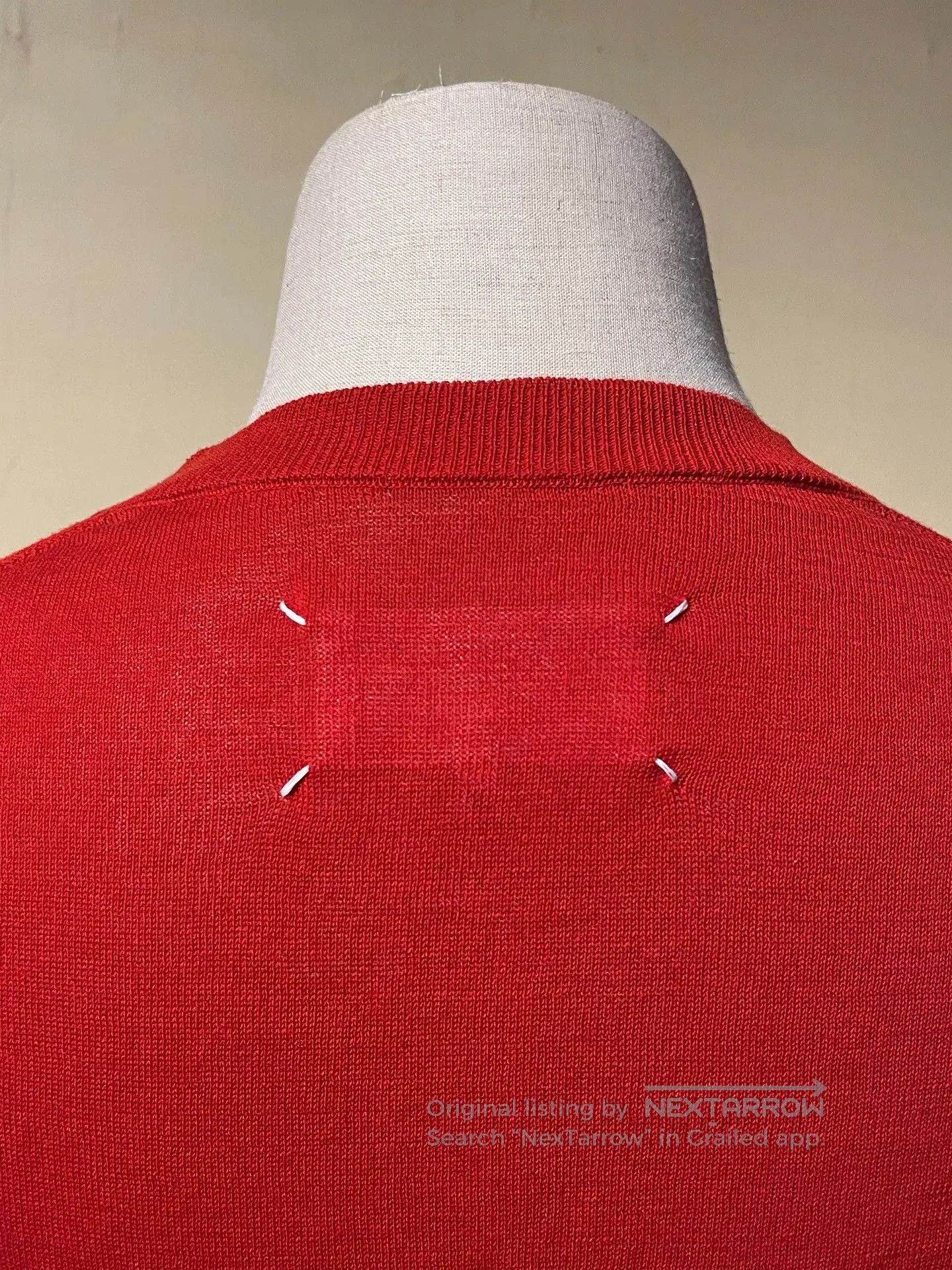 Maison Margiela Maison Martin Margiela Red Wool Sweater. Size S / US 4 / IT 40 - 1 Thumbnail